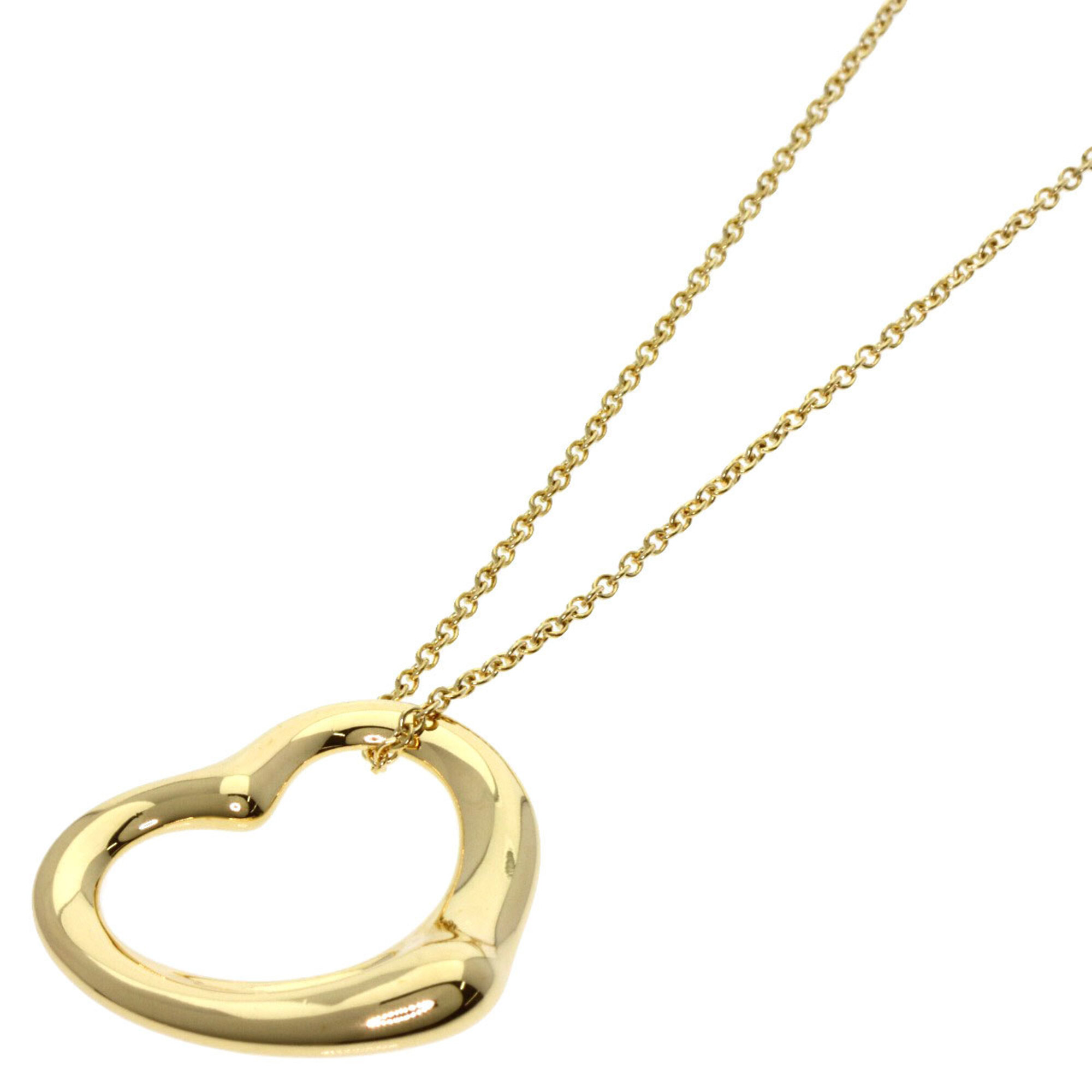 Tiffany & Co. Open Heart Necklace, 18K Yellow Gold, Women\'s.