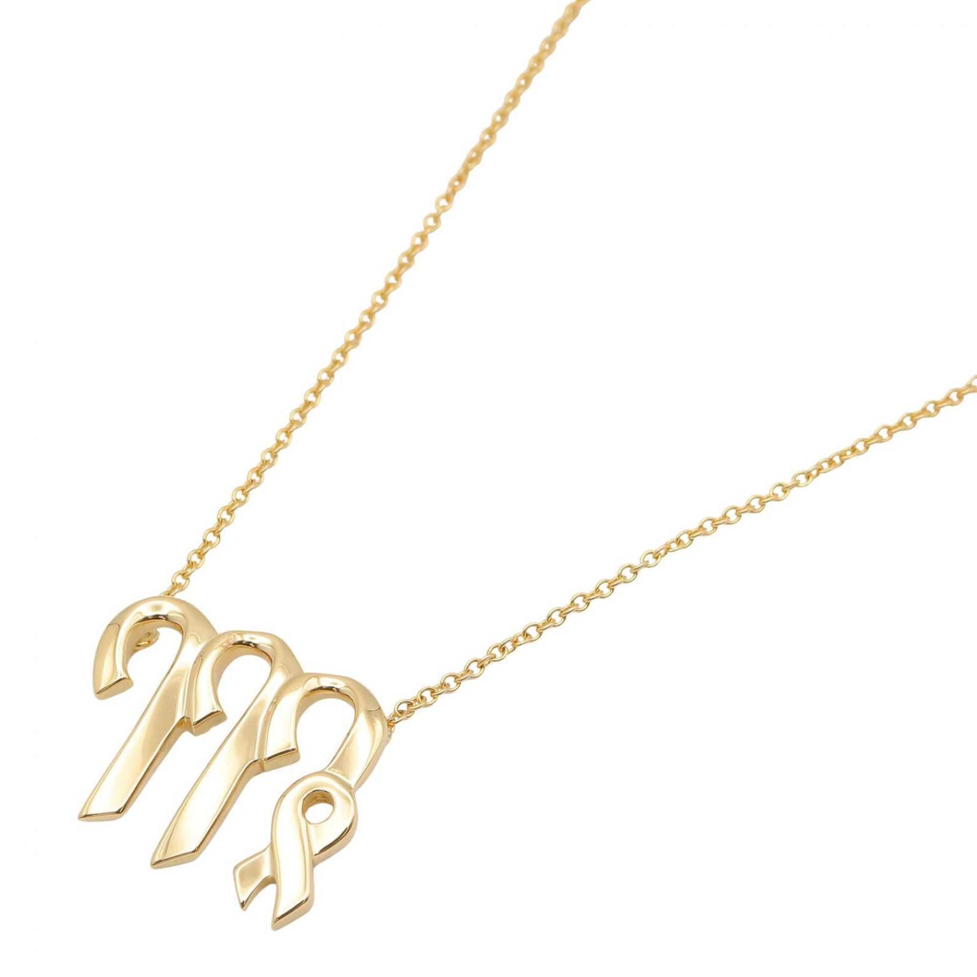 Tiffany & Co. Virgo Necklace, 18K Yellow Gold, Gold Tone, for Men and Women