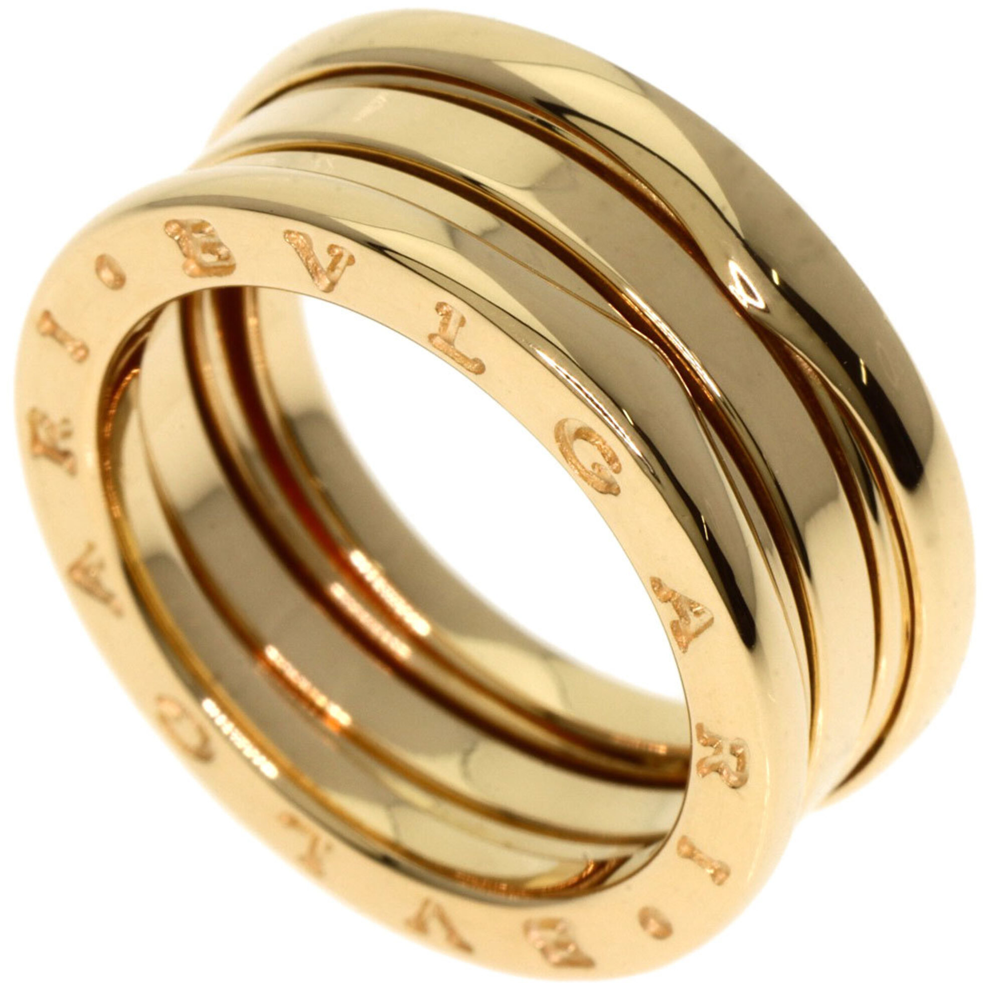 BVLGARI B-zero1 2-band ring #51, 18K yellow gold, women\'s.