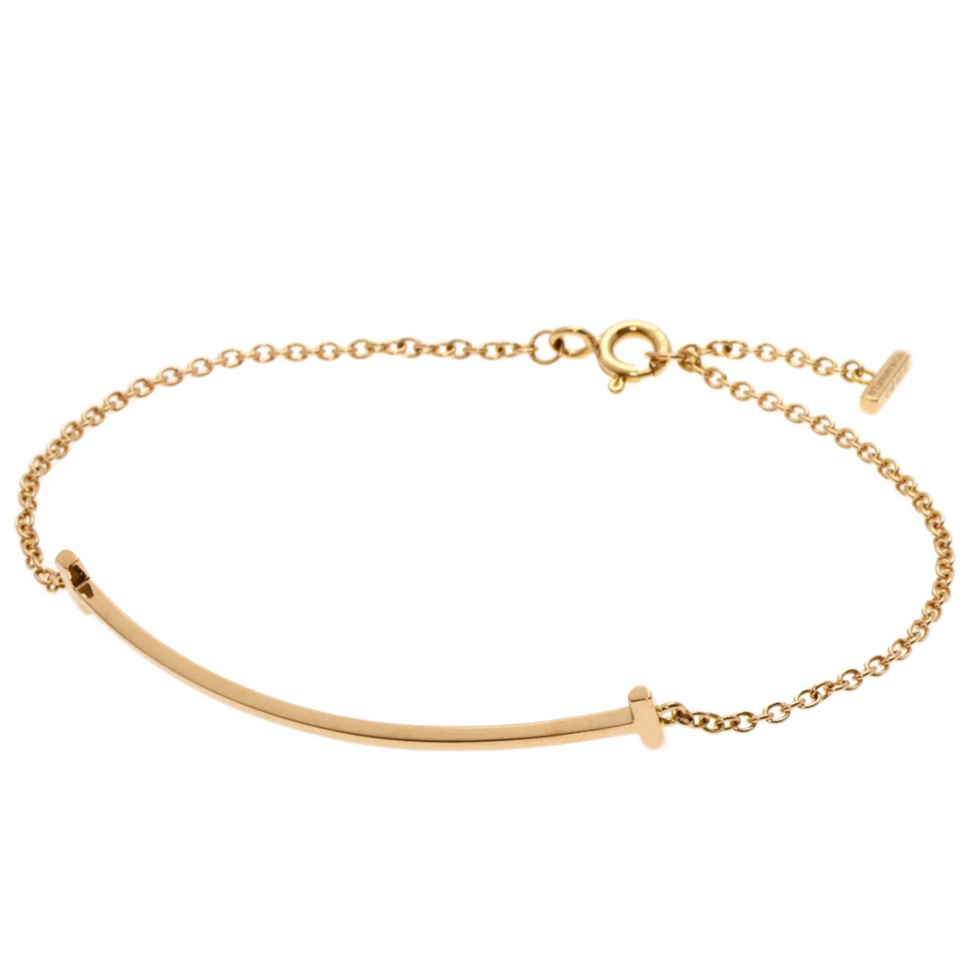 Tiffany & Co. T Smile Small Bracelet, 18K Pink Gold, Women\'s.