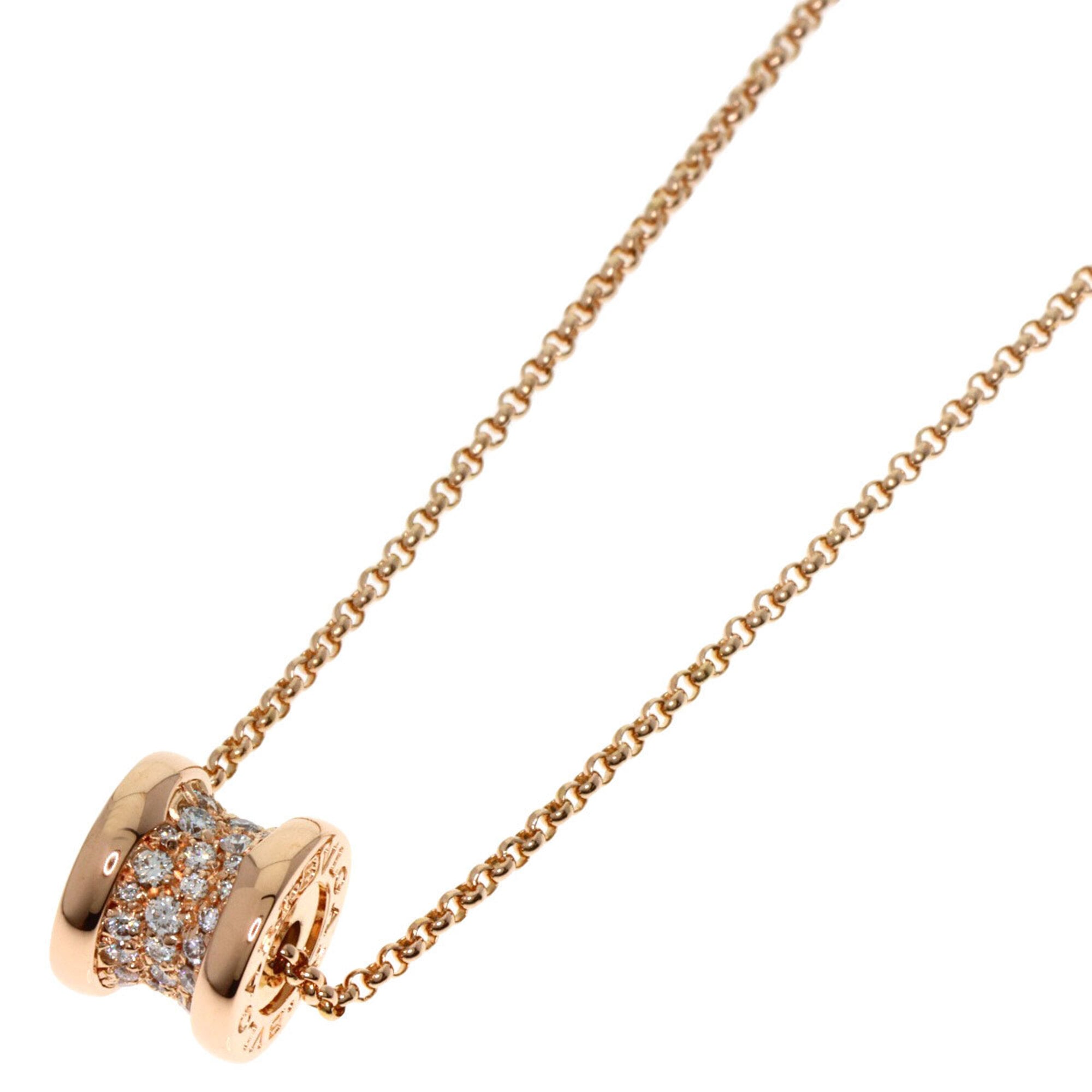 Bulgari B-zero1 Diamond Necklace, 18K Pink Gold, Women\'s BVLGARI