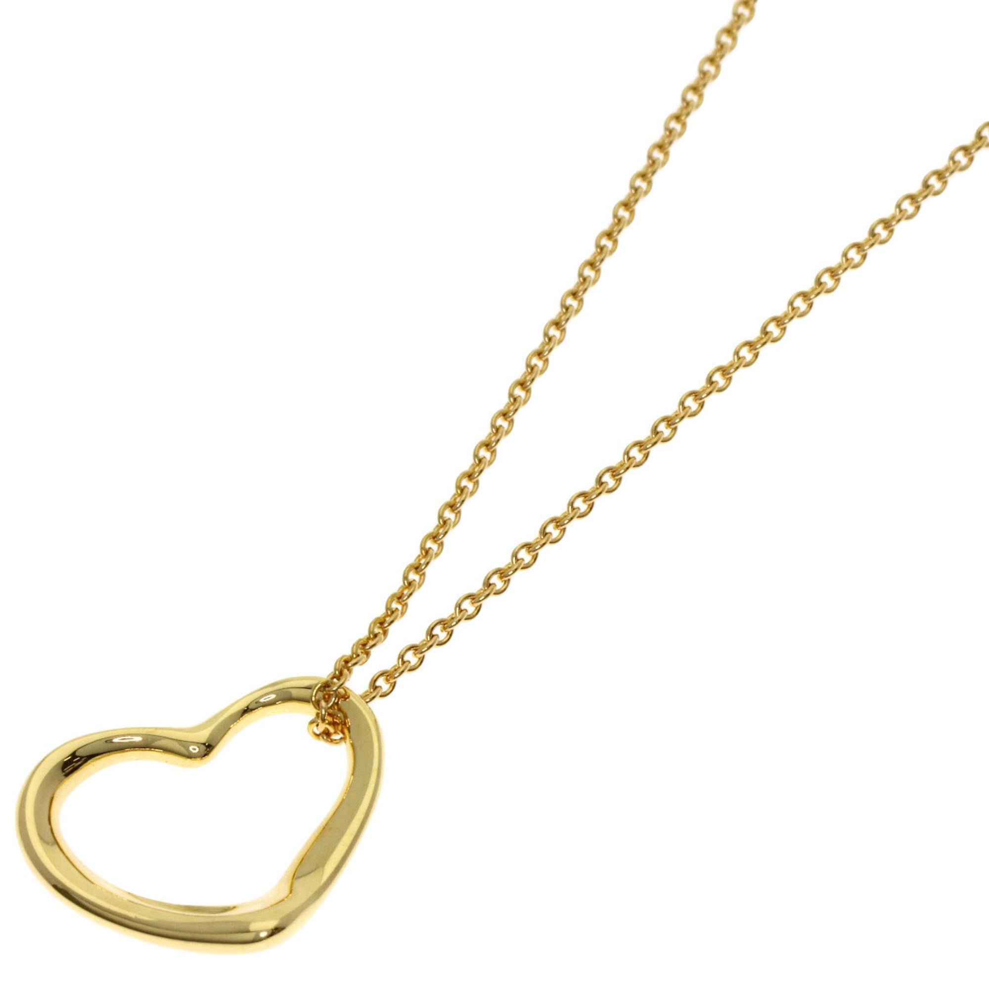 Tiffany & Co. Open Heart Necklace, 18K Yellow Gold, Women\'s.