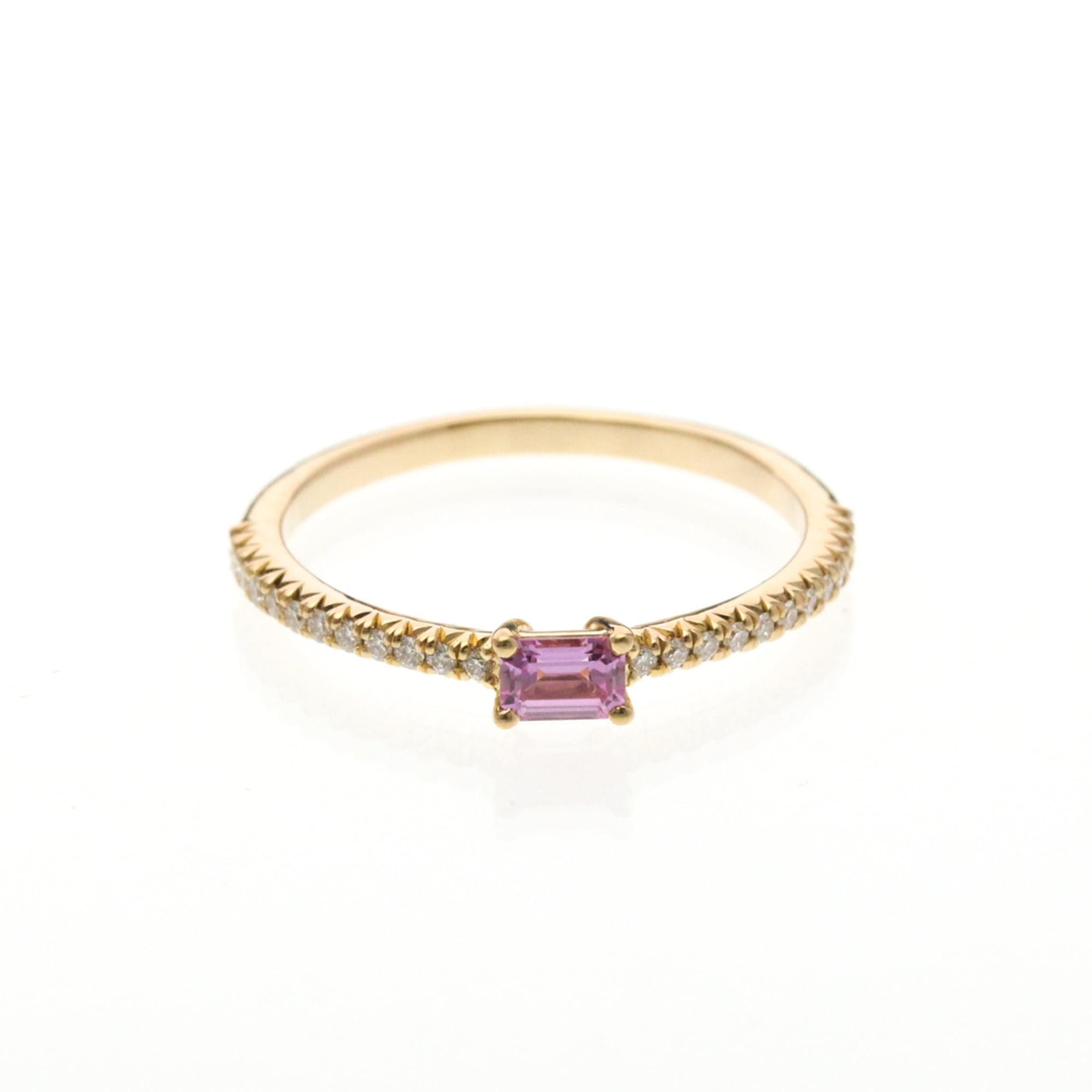Tiffany Novo Horizon Pink Sapphire Diamond Ring Pink Gold (18K) Fashion Diamond,Sapphire Band Ring P