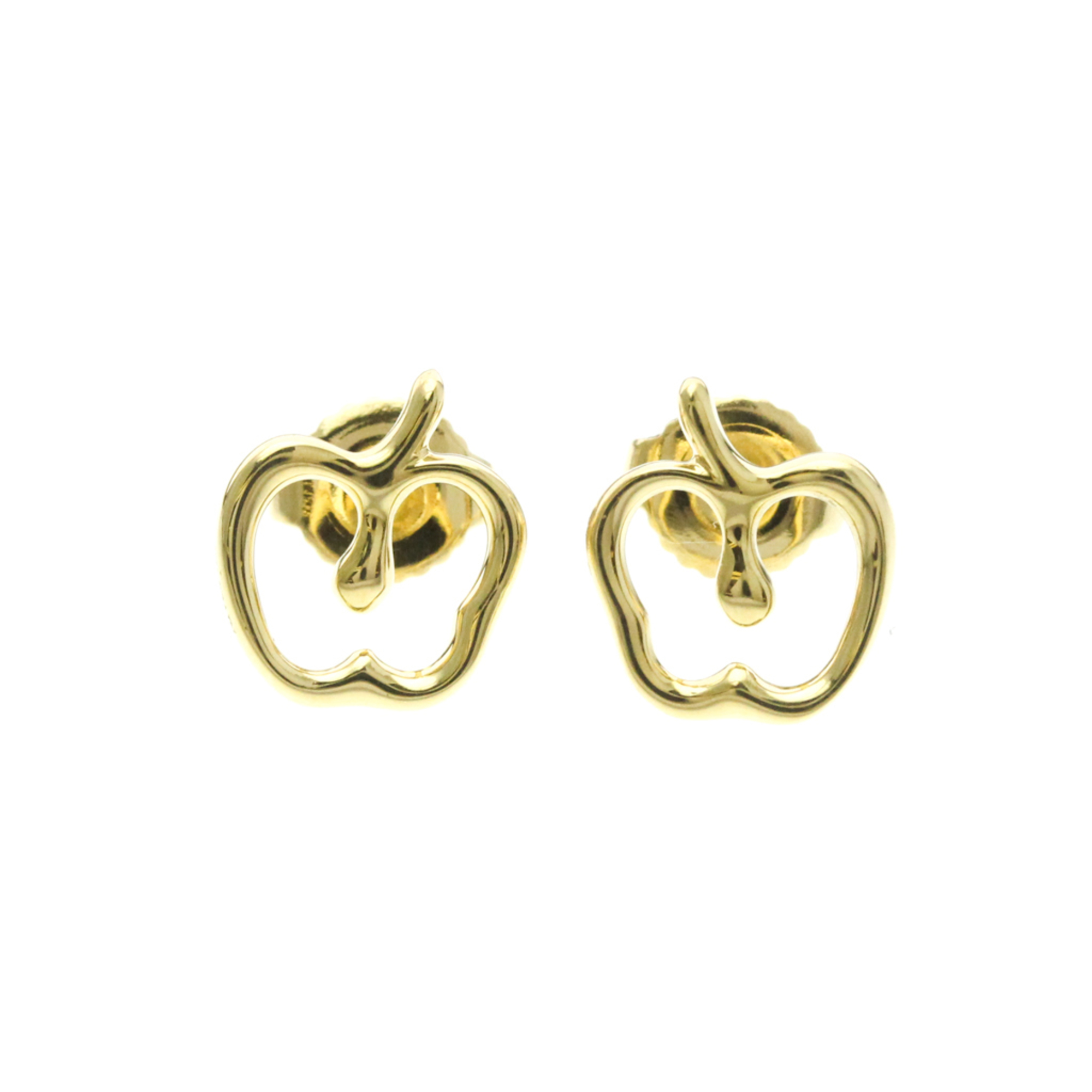 Tiffany Apple No Stone Yellow Gold (18K) Stud Earrings Gold