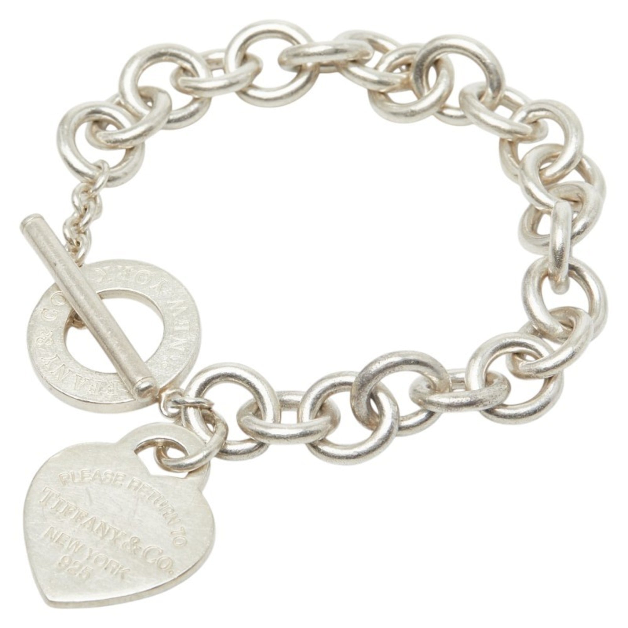Tiffany & Co. Return to Heart Tag Toggle Bracelet, SV925 Silver, Women\'s.