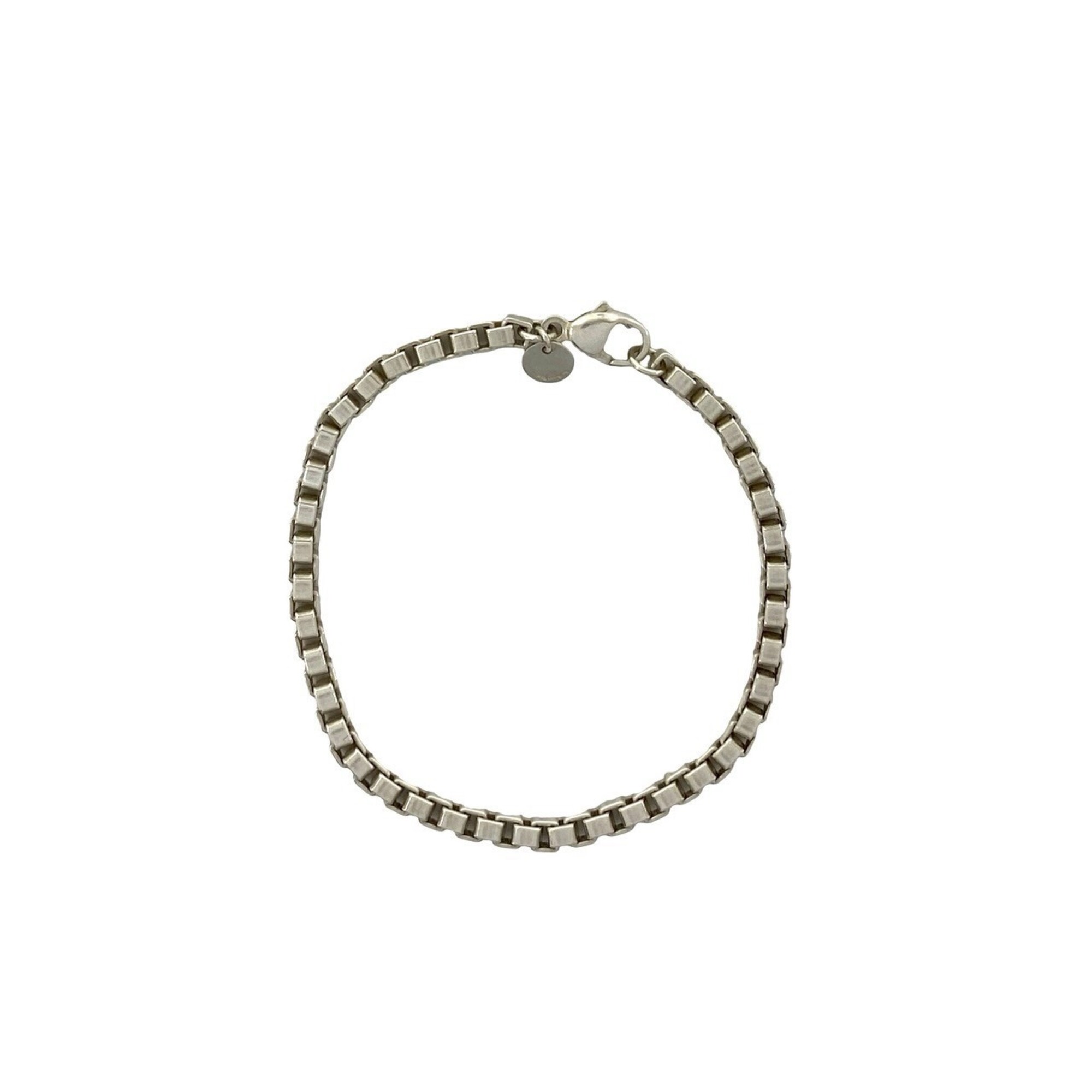 TIFFANY&Co. Tiffany Venetian Sterling Silver 925 Bracelet Chain Bangle Accessory for Men and Women 7