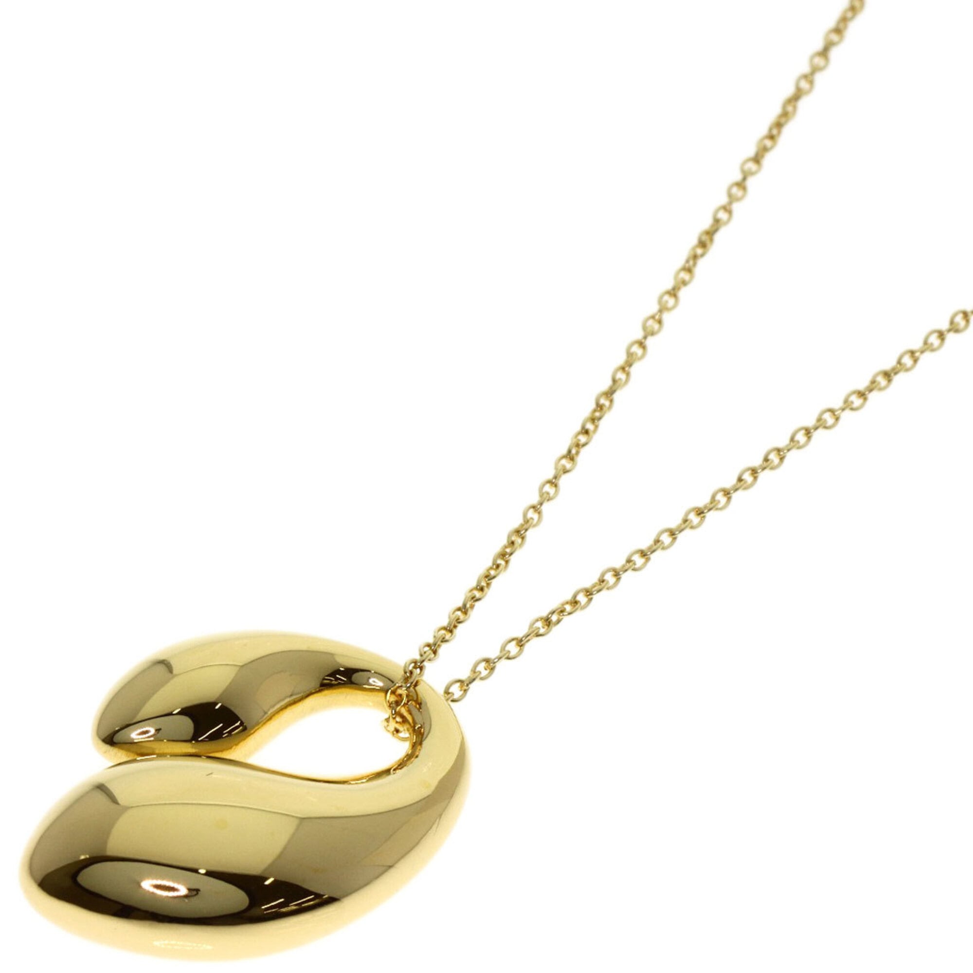 Tiffany & Co. Double Teardrop Necklace, 18K Yellow Gold, Women\'s.