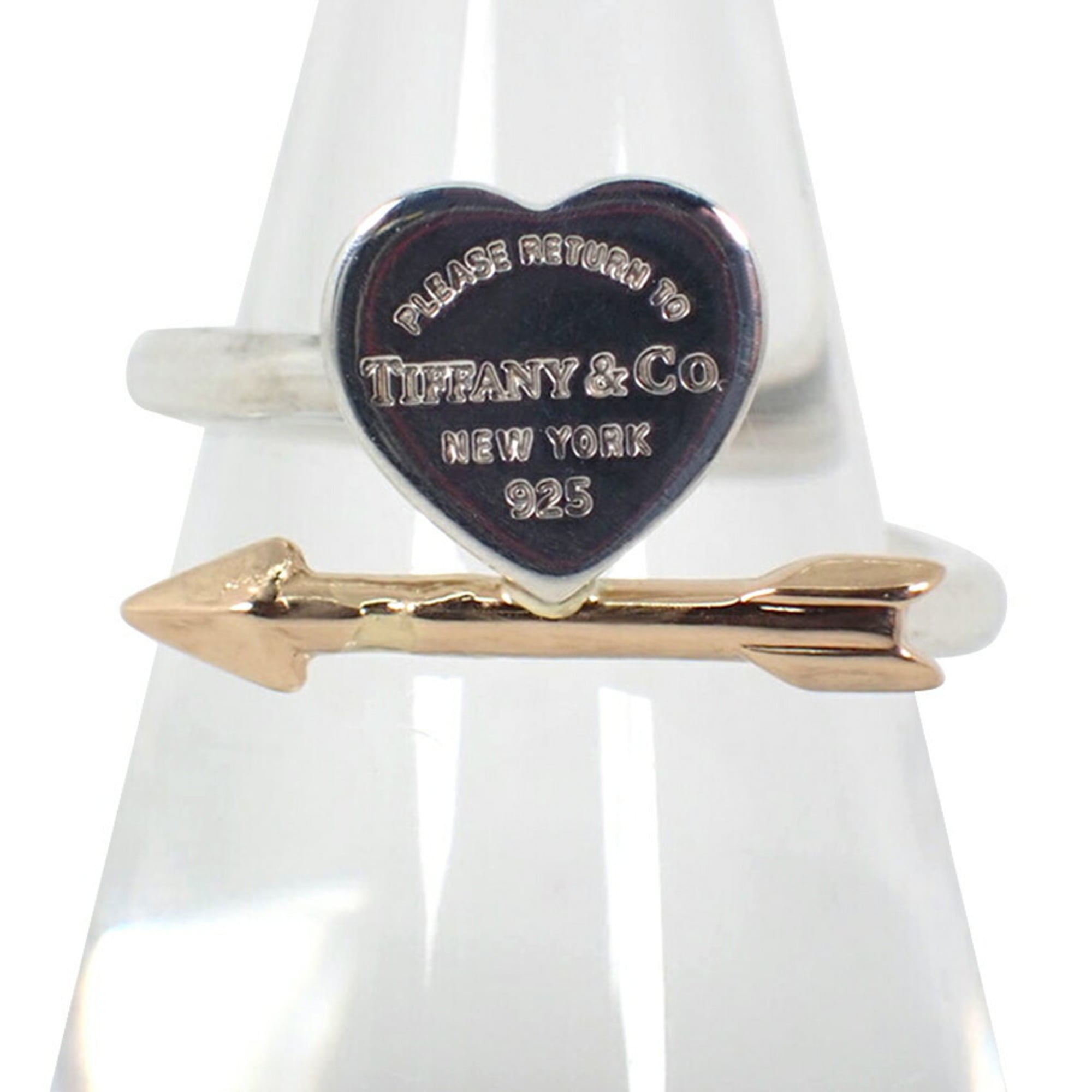 TIFFANY & Co. Lovestruck 925 Ag925 Au750PG Ring, Size 15