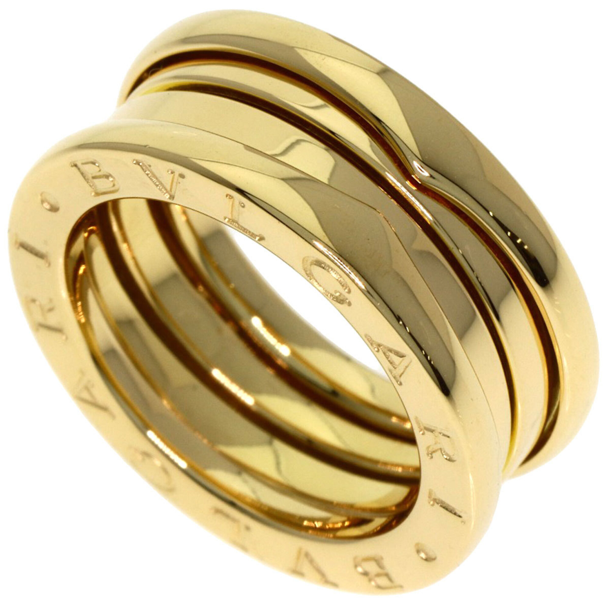 BVLGARI B-zero1 2-band ring #49, 18K yellow gold, women\'s.