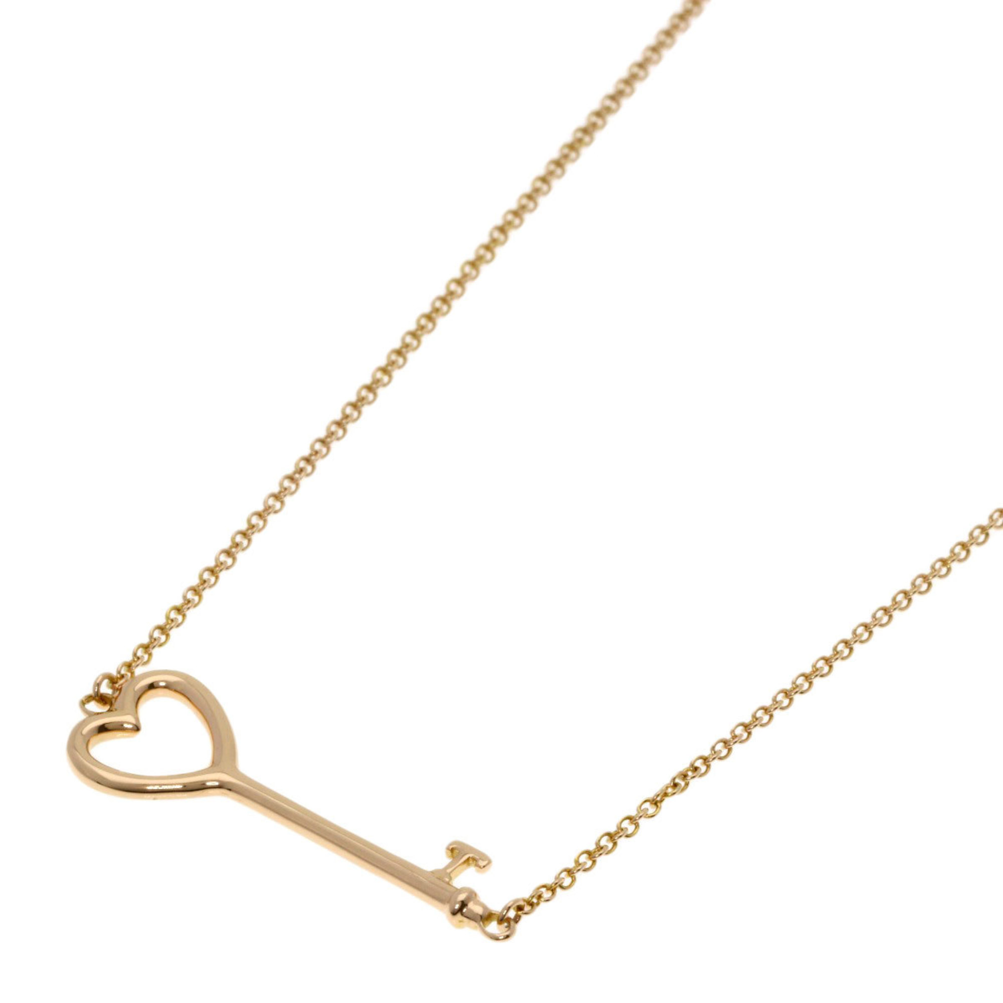 Tiffany & Co. Heart Key Necklace, 18K Pink Gold, Women\'s.