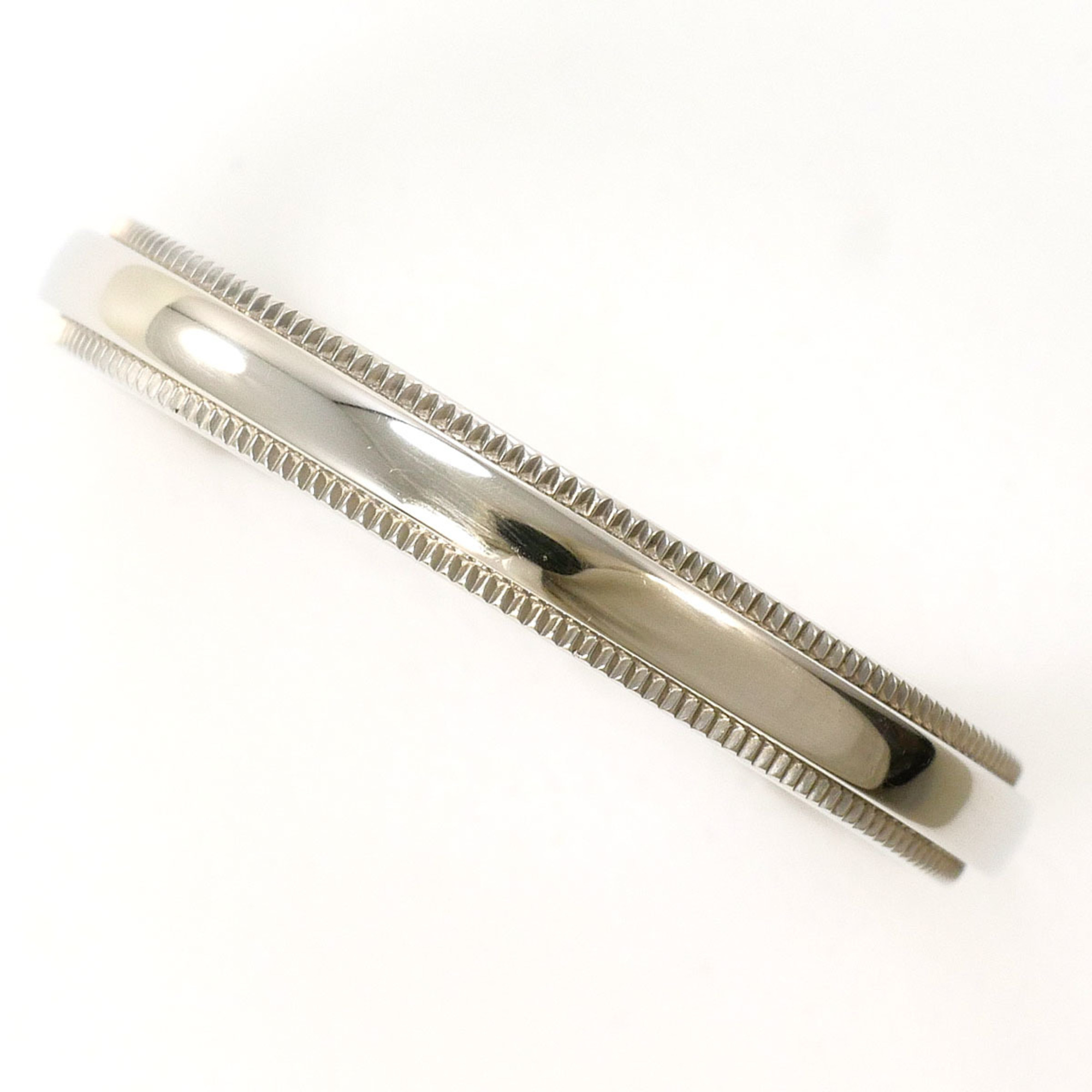 Tiffany & Co. Milgrain PT950 Platinum Ring, 1 Total Weight: Approximately 6.0g, Jewelry, Like New, F