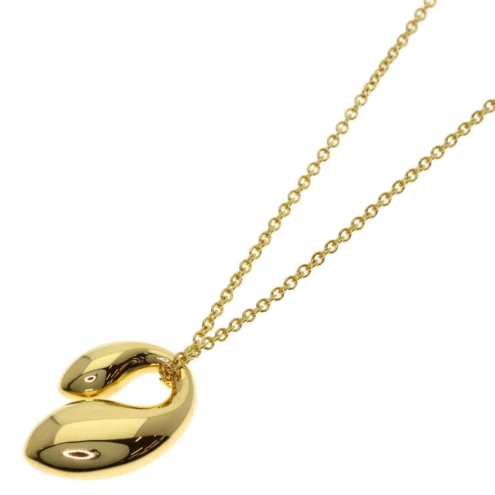 Tiffany & Co. Double Teardrop Necklace, 18K Yellow Gold, Women\'s.