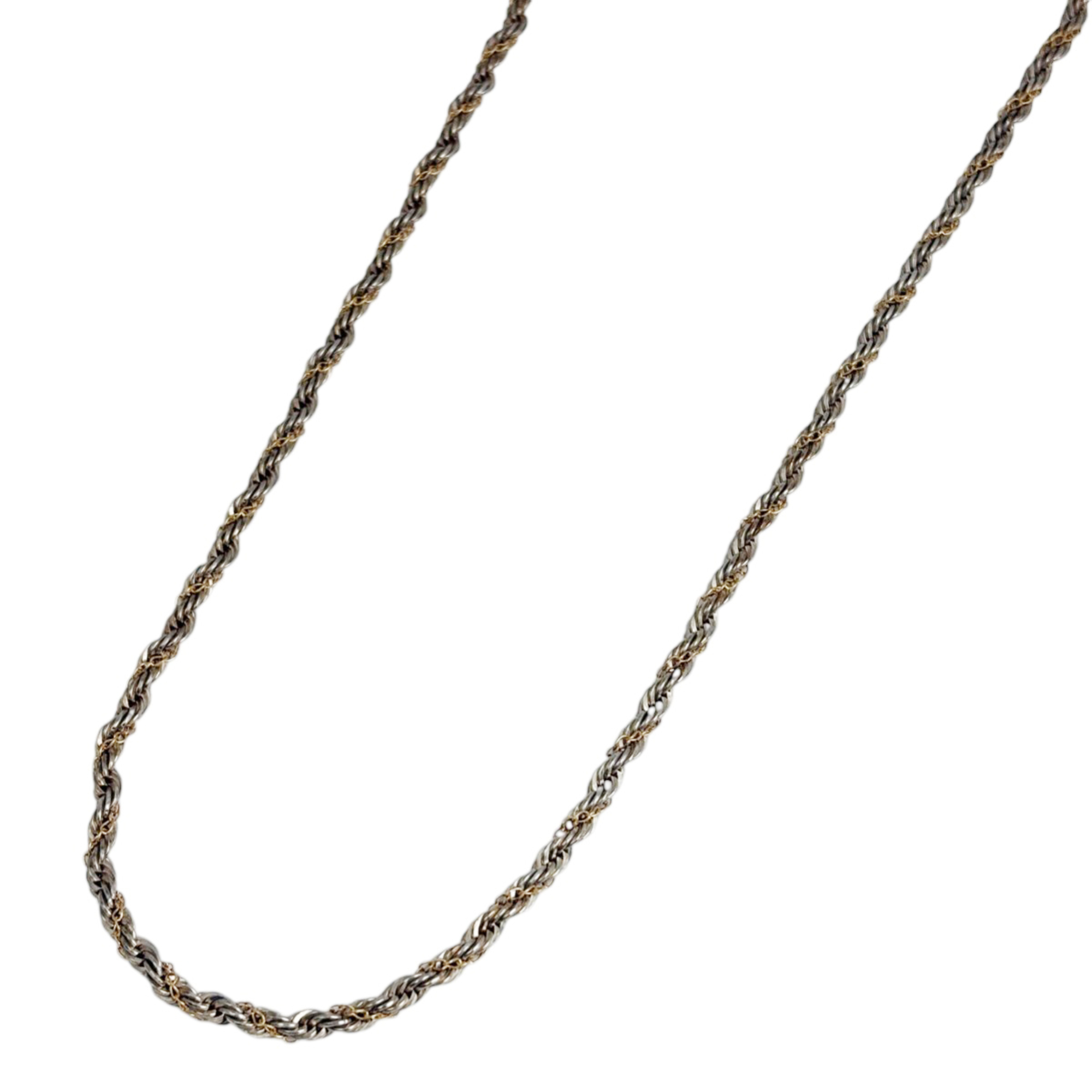 Tiffany & Co. Twist Chain Necklace, Combination K18 Gold and Sterling Silver, Women\'s Necklace