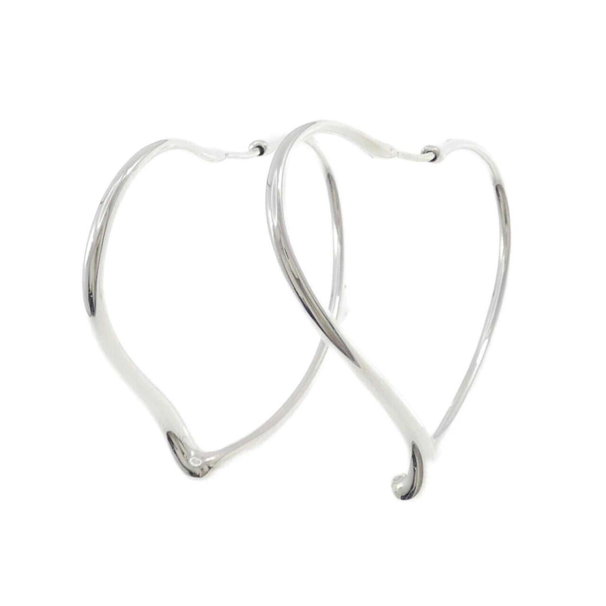 Tiffany Open Heart Hoop Earrings