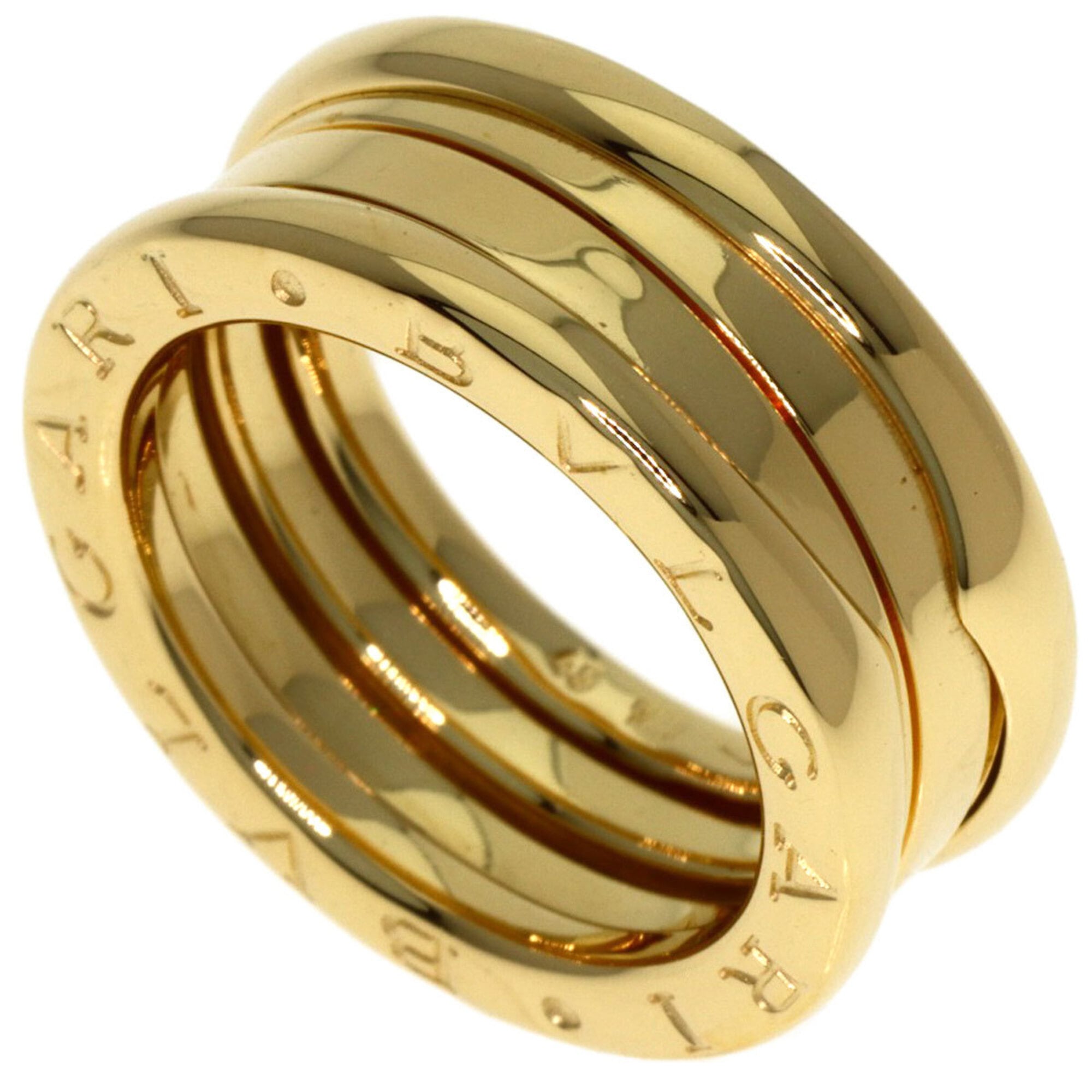 BVLGARI B-zero1 2-band ring #49, 18K yellow gold, women\'s.