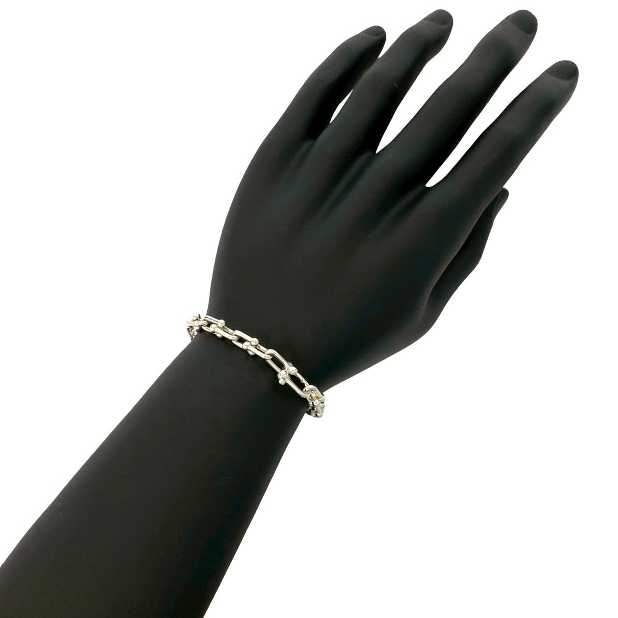 TIFFANY & Co. Tiffany HardWear Small Link Sterling Silver 925 Bracelet Chain Bangle 69912