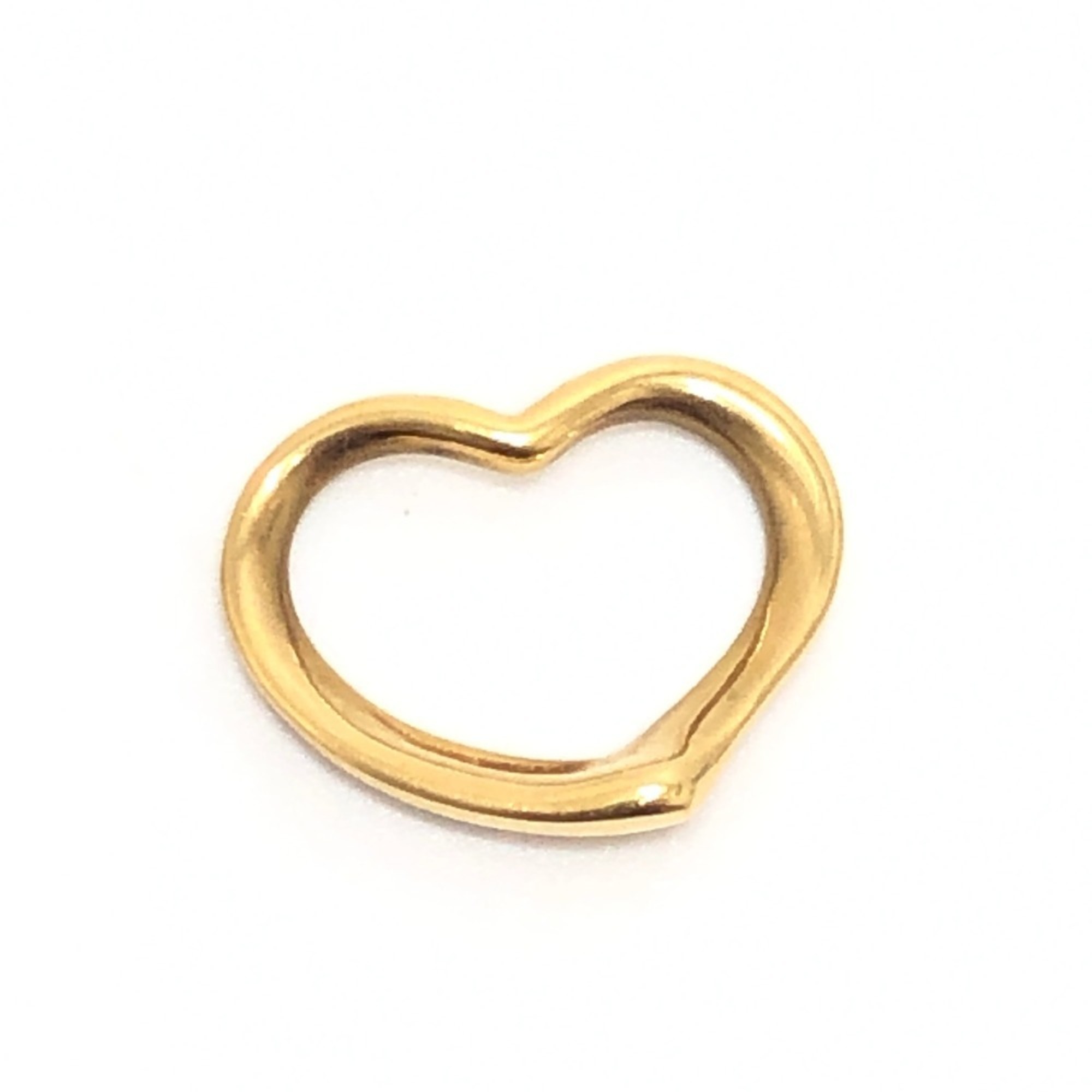 TIFFANY&Co. Tiffany 18K Open Heart Accessory Jewelry Necklace Pendant Top Gold Women\'s
