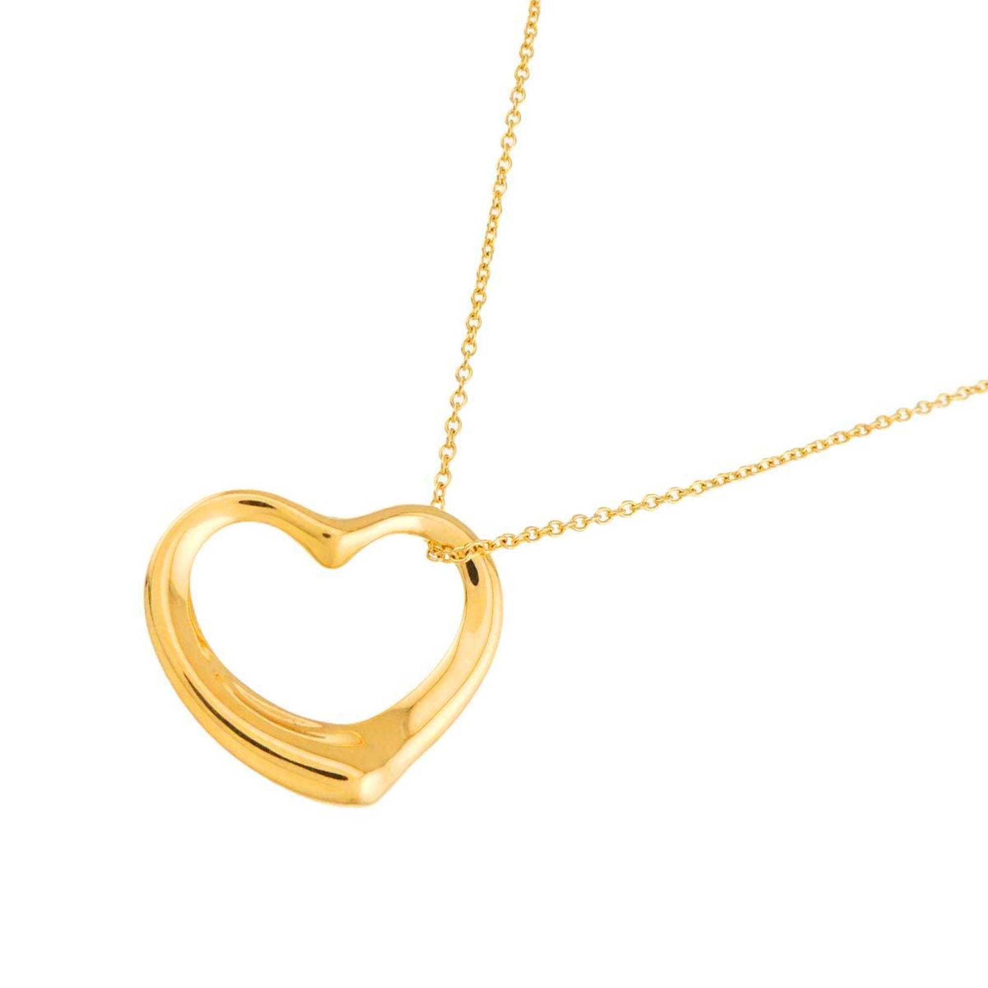 Tiffany & Co. Heart Necklace, 22mm wide, 40cm length, 18K Yellow Gold (750) Open Necklace