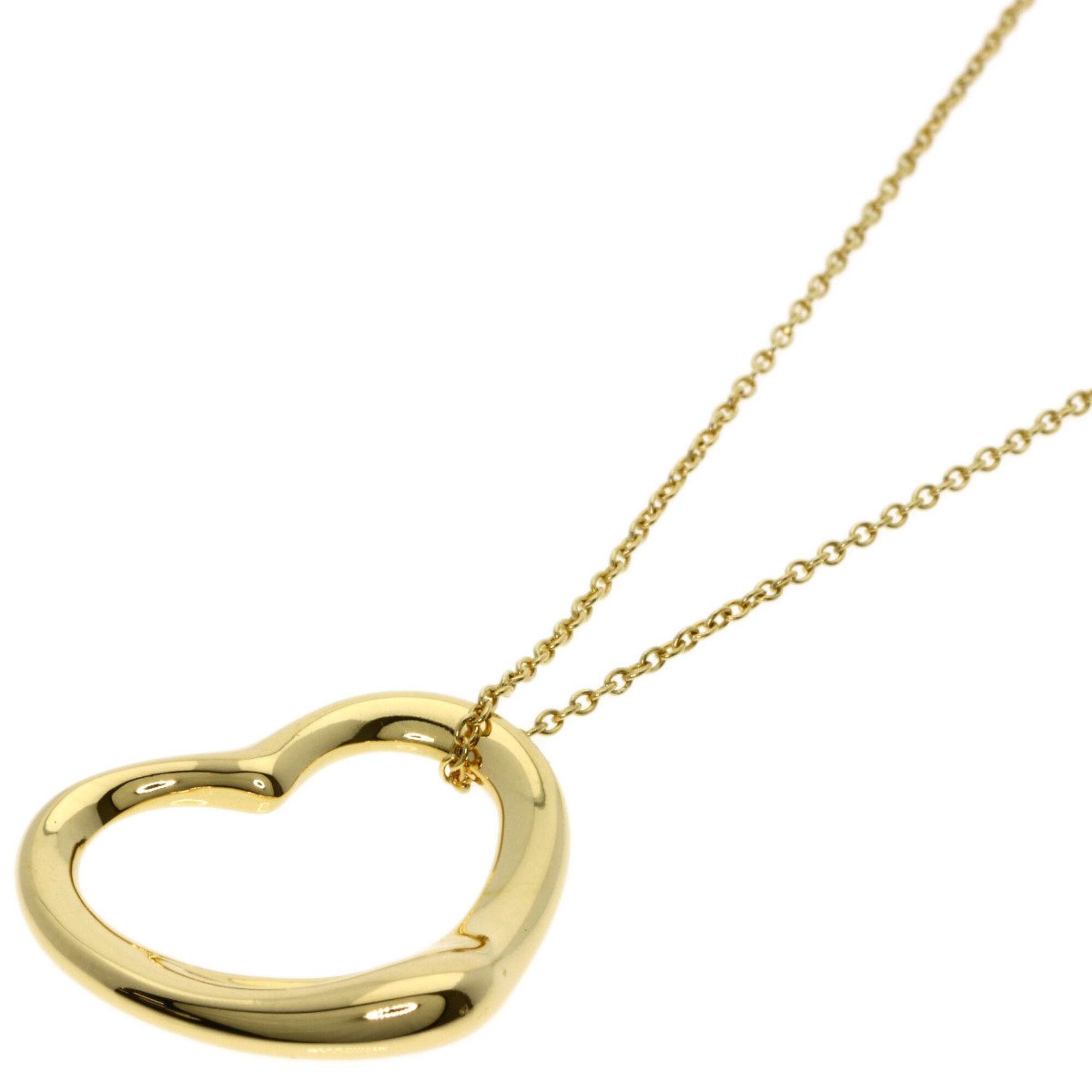 Tiffany & Co. Open Heart Necklace, 18K Yellow Gold, Women\'s.
