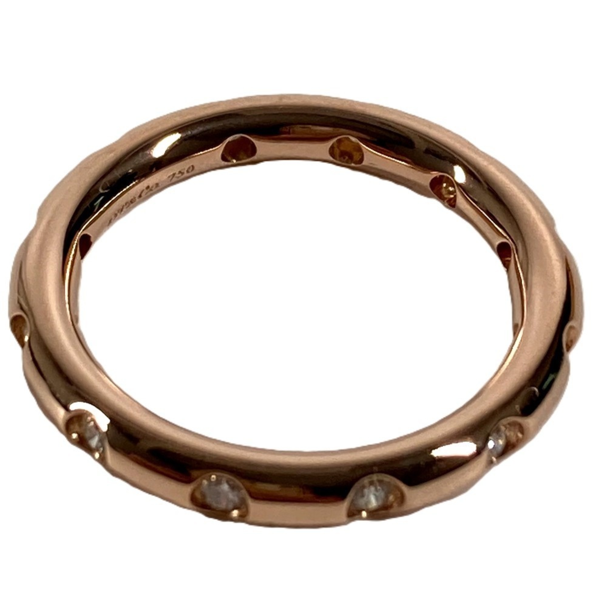 TIFFANY&Co. Tiffany & Co. 18K Gold 11-Piece Diamond Bizet Band Accessory Jewelry Ring Au750 Women\'s