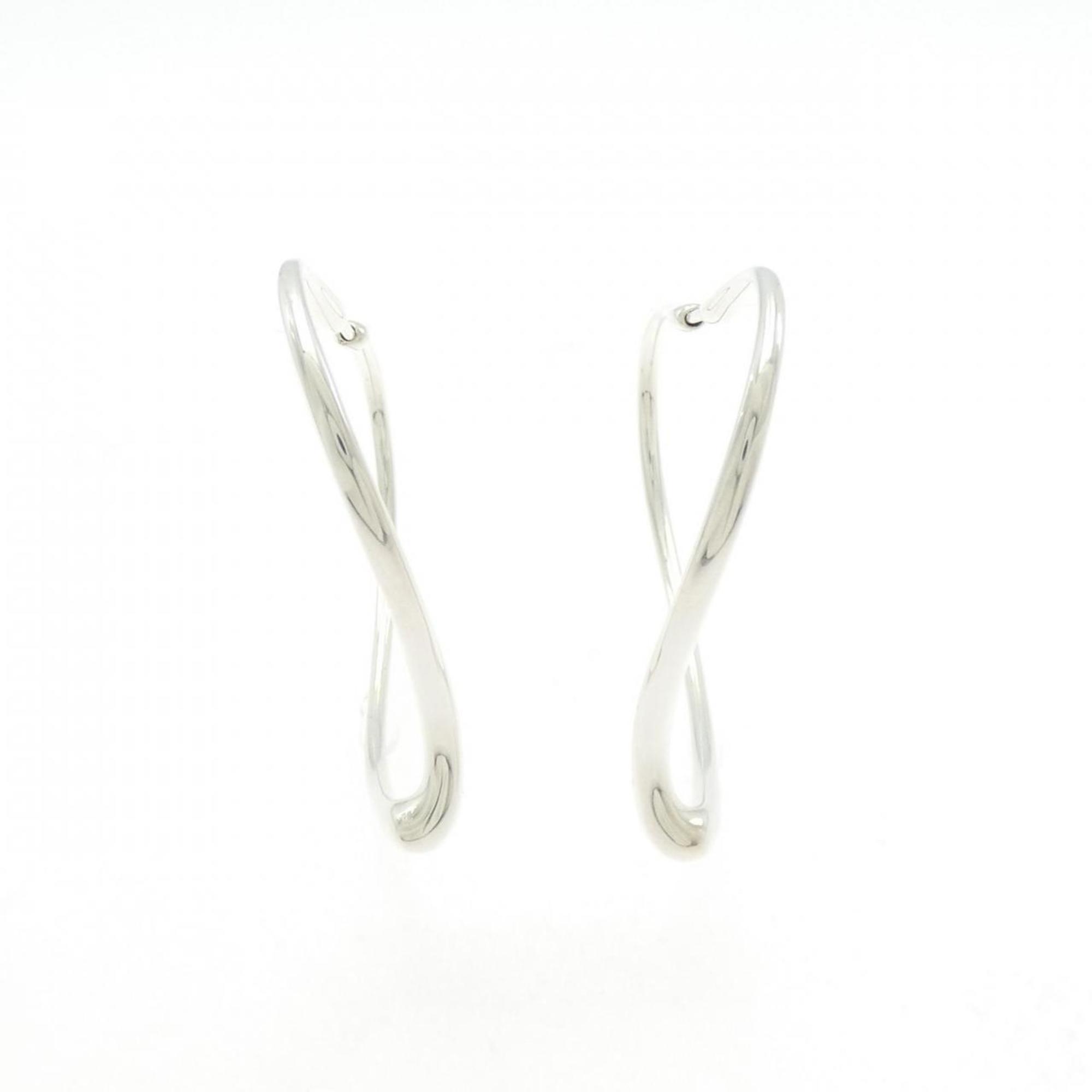Tiffany Open Heart Hoop Earrings