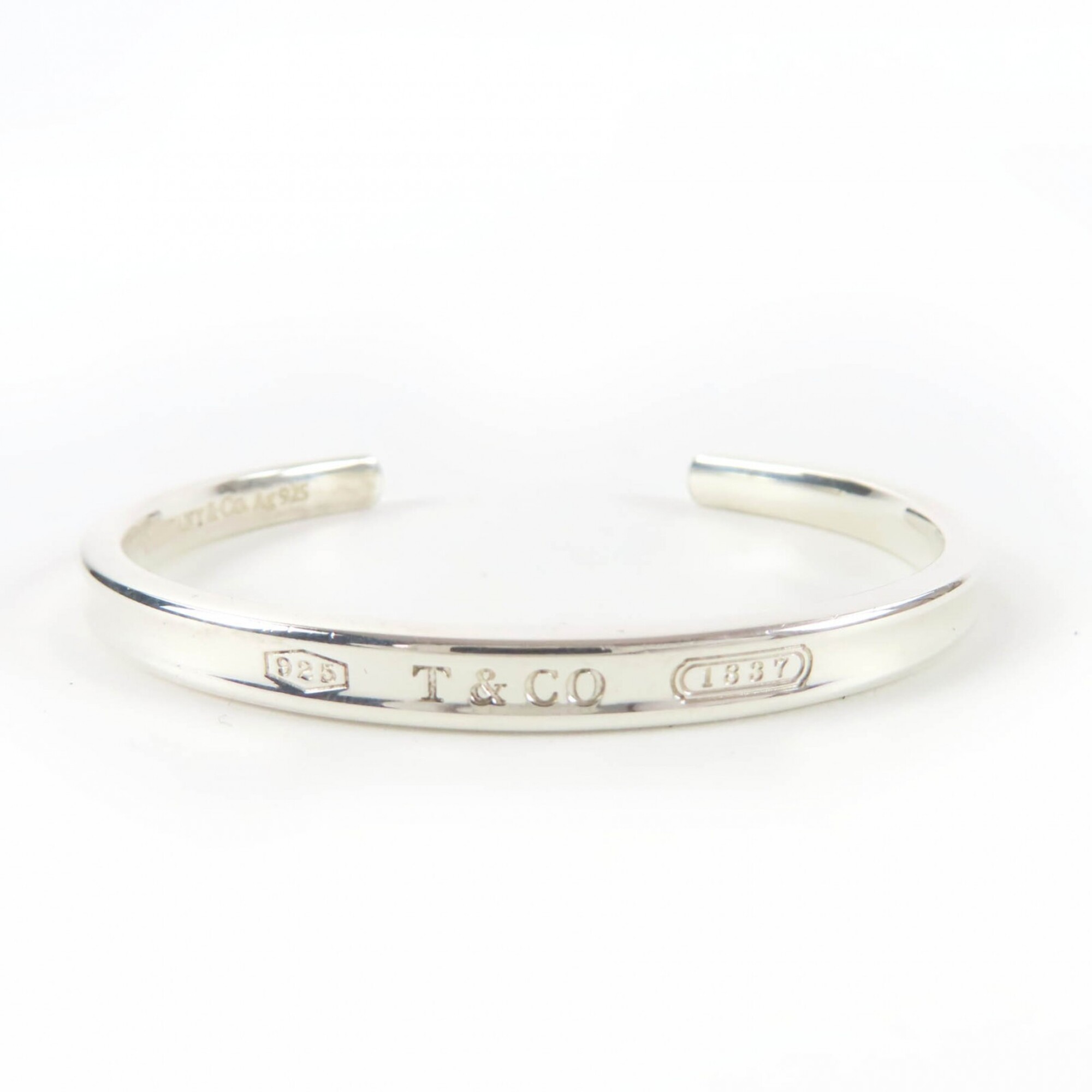 TIFFANY&Co. Tiffany 1837 Narrow Bangle AG925 Bracelet Accessory Silver Weight 20g Women\'s
