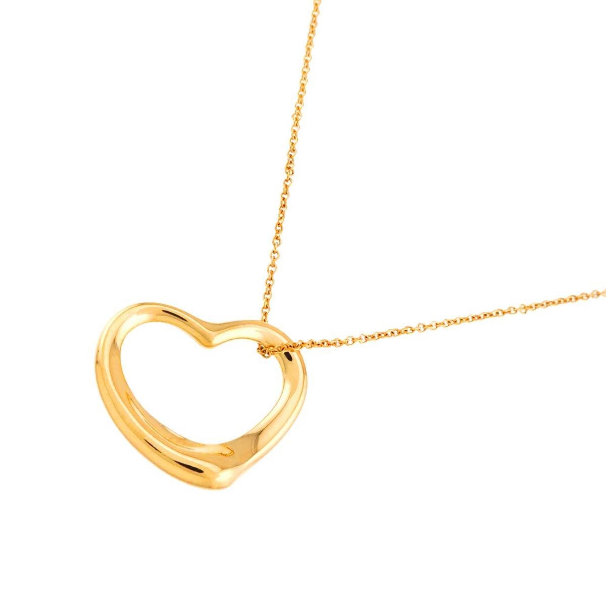 Tiffany & Co. Heart Necklace, 22mm wide, 40cm length, 18K Yellow Gold (750) Open Necklace