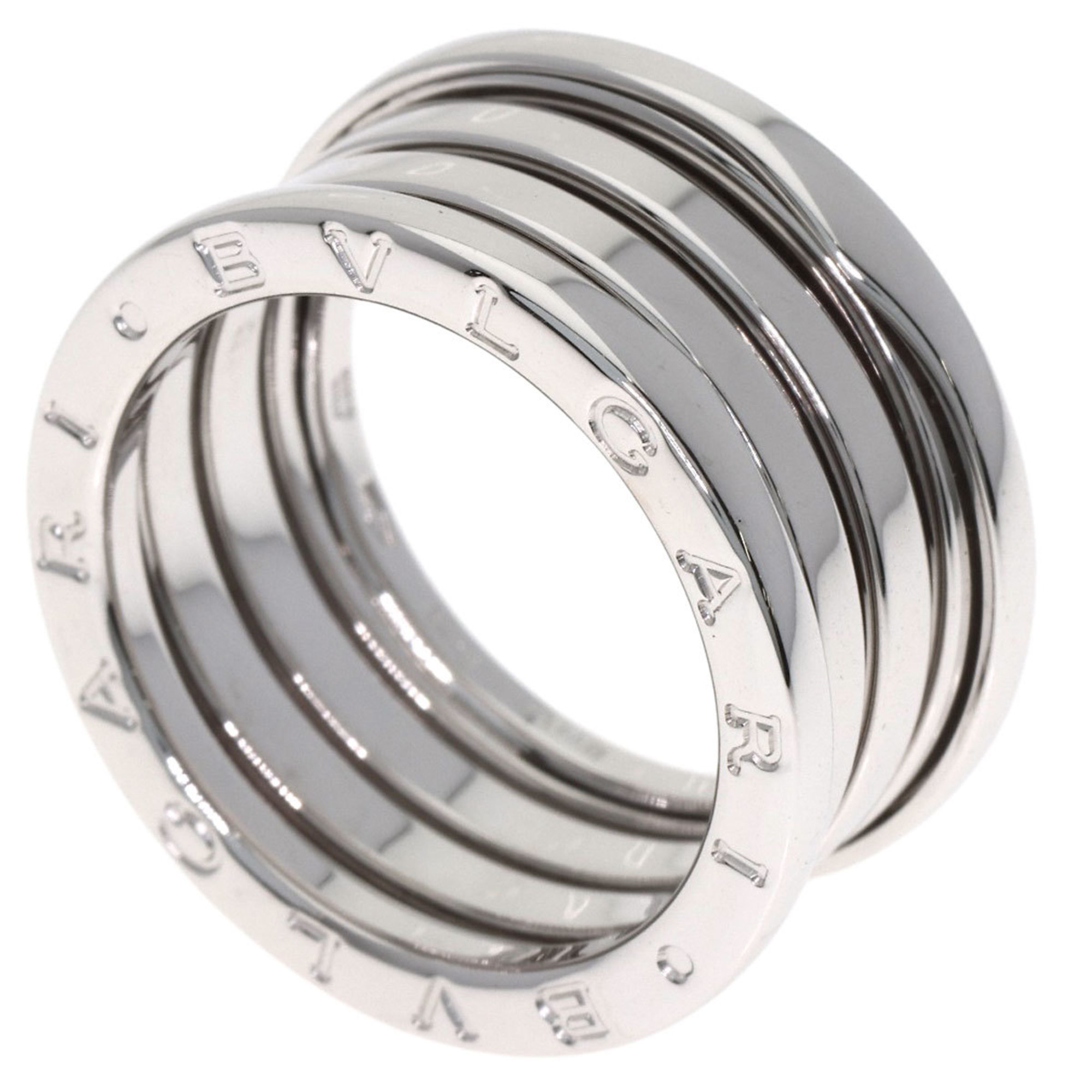 BVLGARI B-zero1 4-Band #56 Ring in 18K White Gold for Women