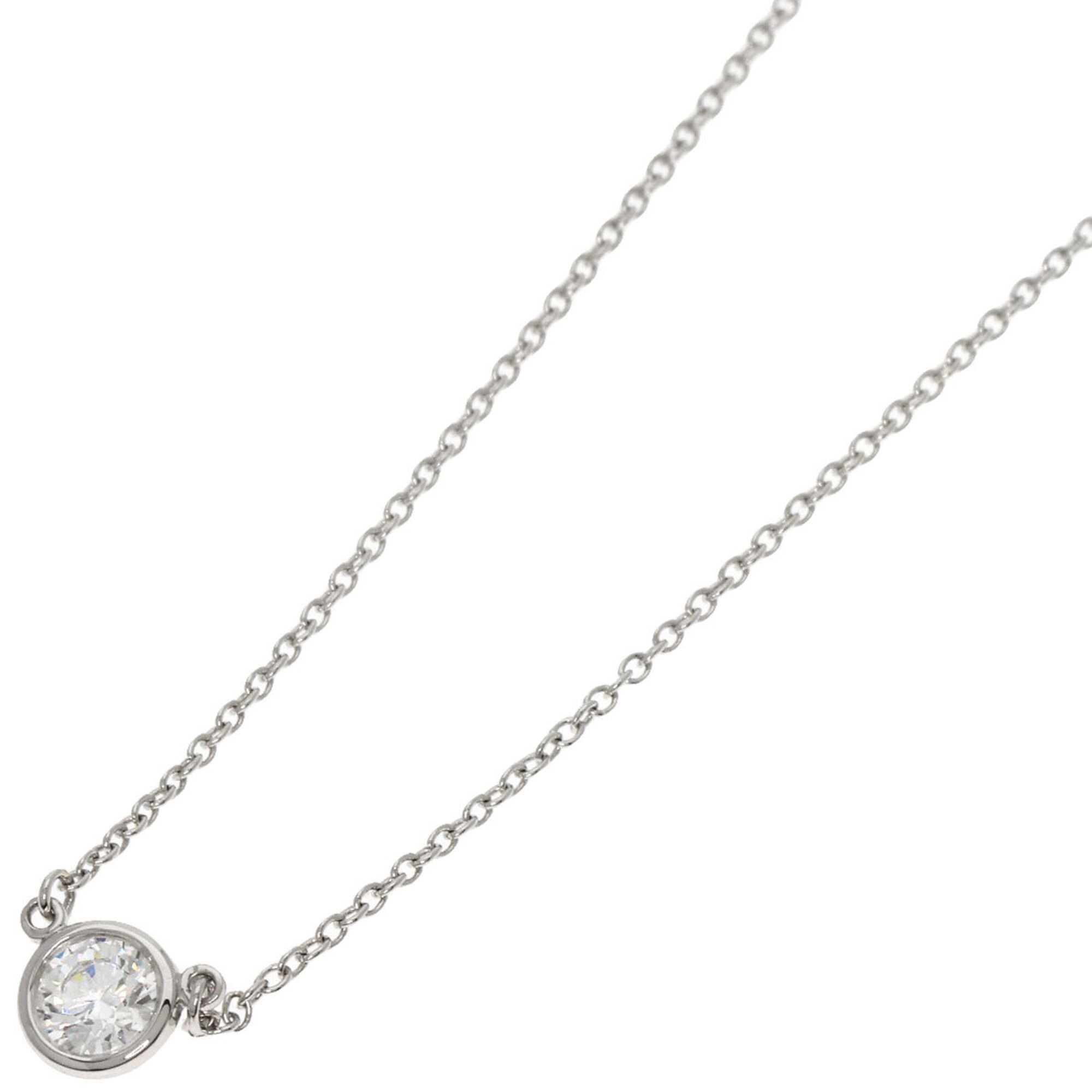 Tiffany & Co. By the Yard 1P Diamond Necklace, Platinum PT950, Women\'s.