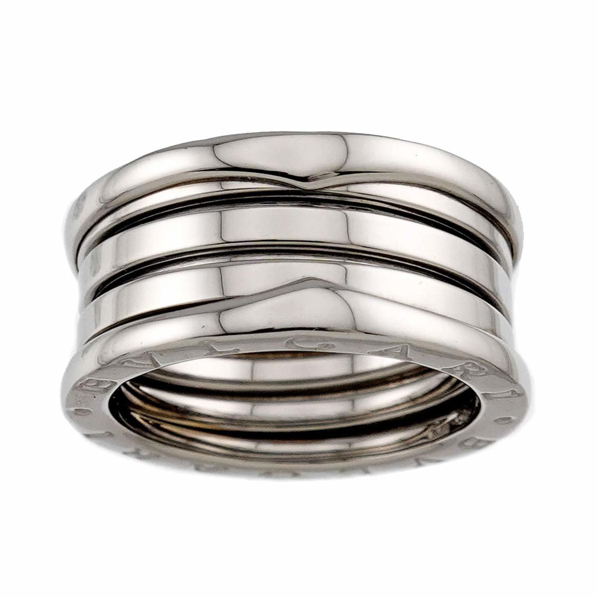Bulgari BVLGARI B-ZERO1 4-band ring #60 18K WG White Gold 750