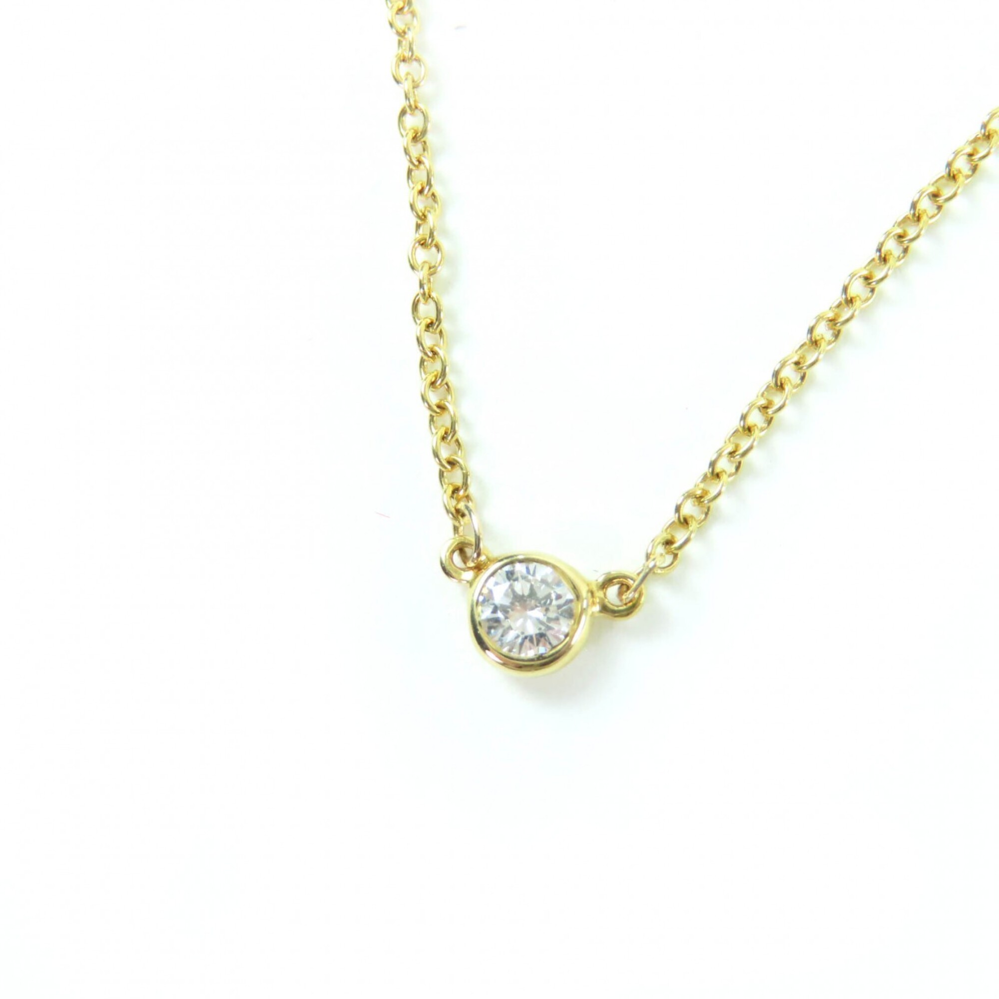 TIFFANY&Co. Tiffany & Co. Elsa Peretti Diamond by the Yard Single Pendant 18K 0.05ct K18 750 (YG) Ap
