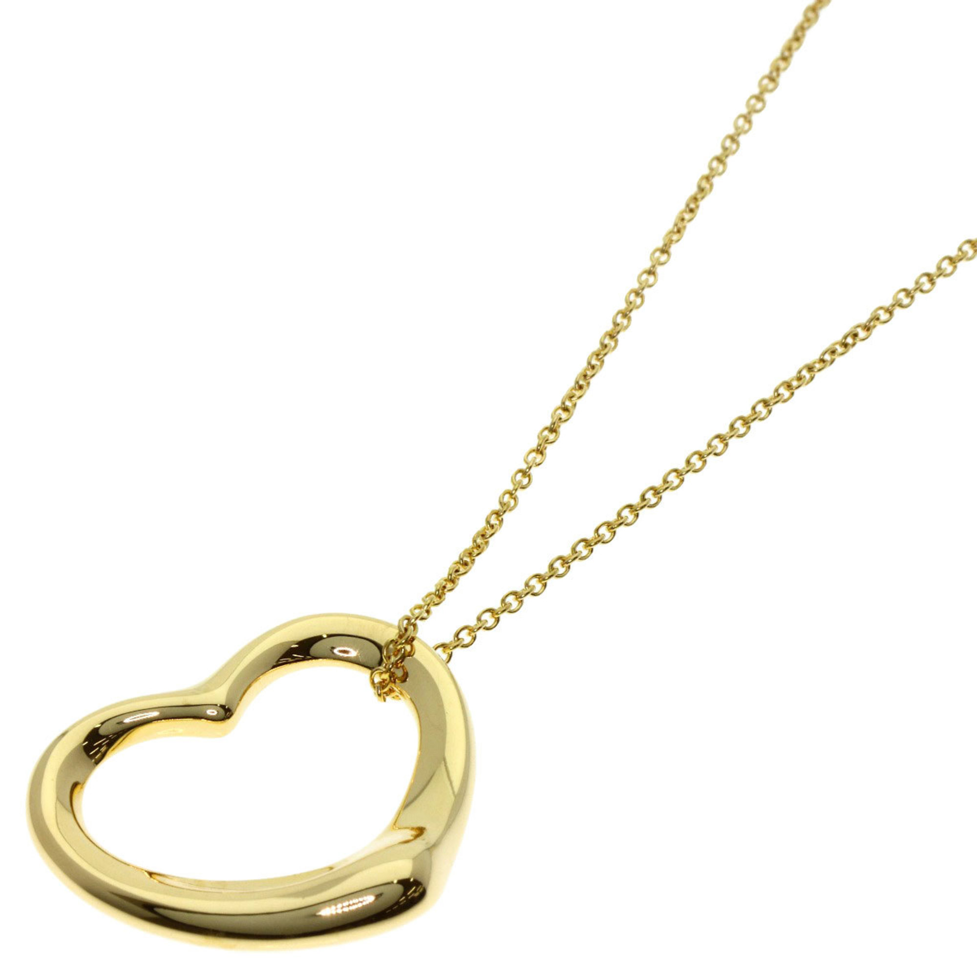 Tiffany & Co. Open Heart Necklace, 18K Yellow Gold, Women\'s.