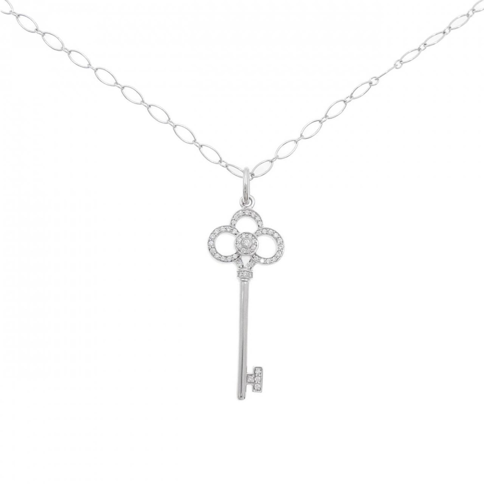 tiffany crown key necklace