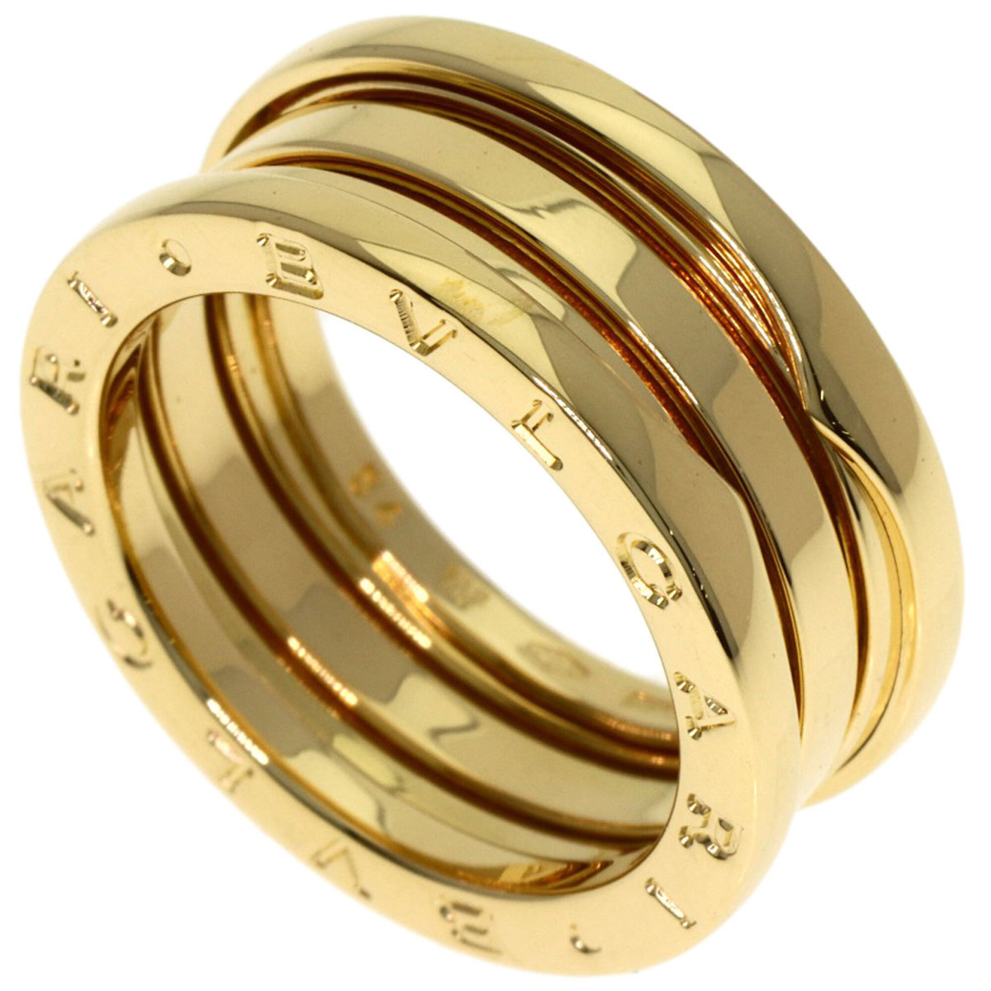 Bulgari B-zero1 3-band ring #54, 18K yellow gold, women\'s BVLGARI