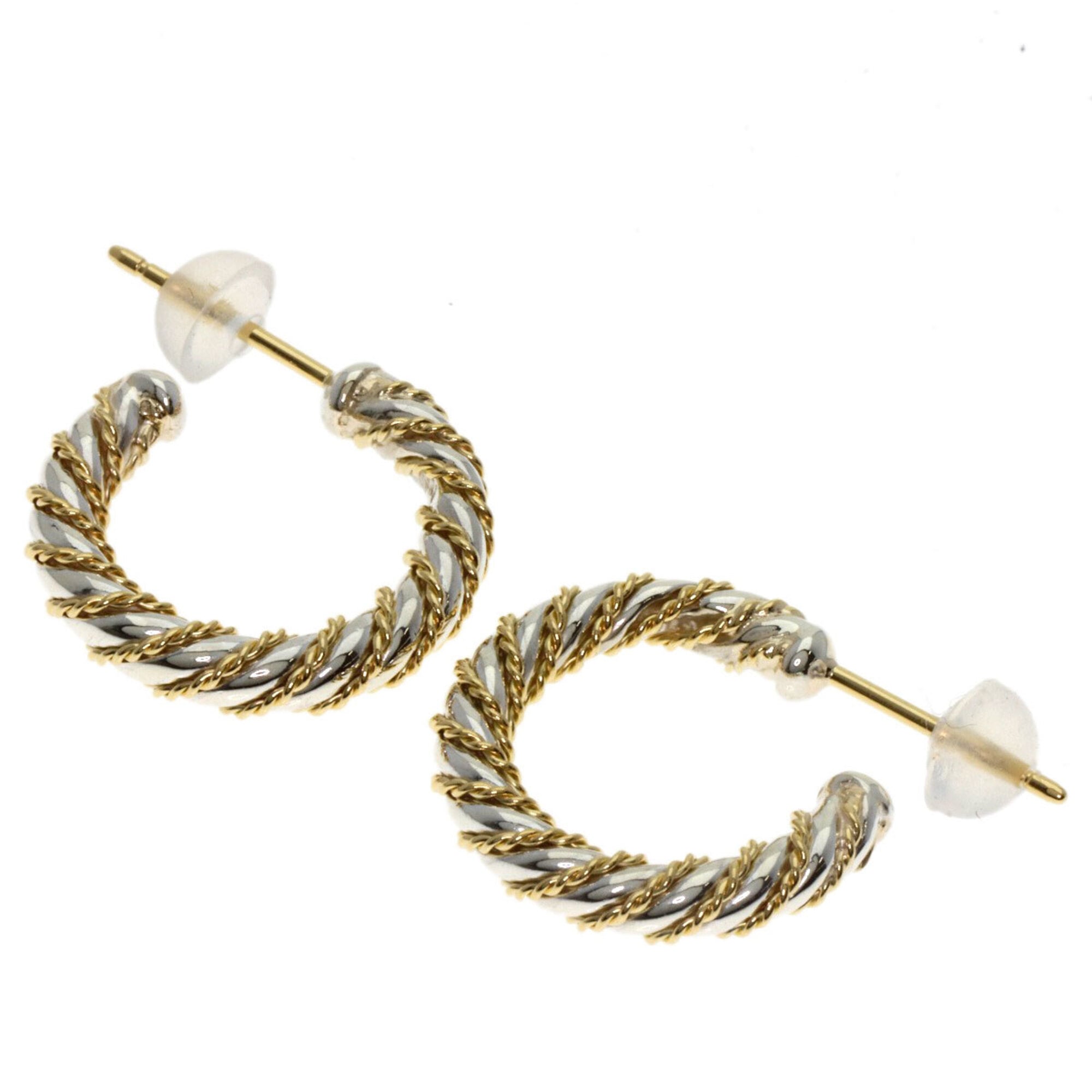 Tiffany & Co. Twist Earrings, 18K Yellow Gold/Silver, Women\'s.