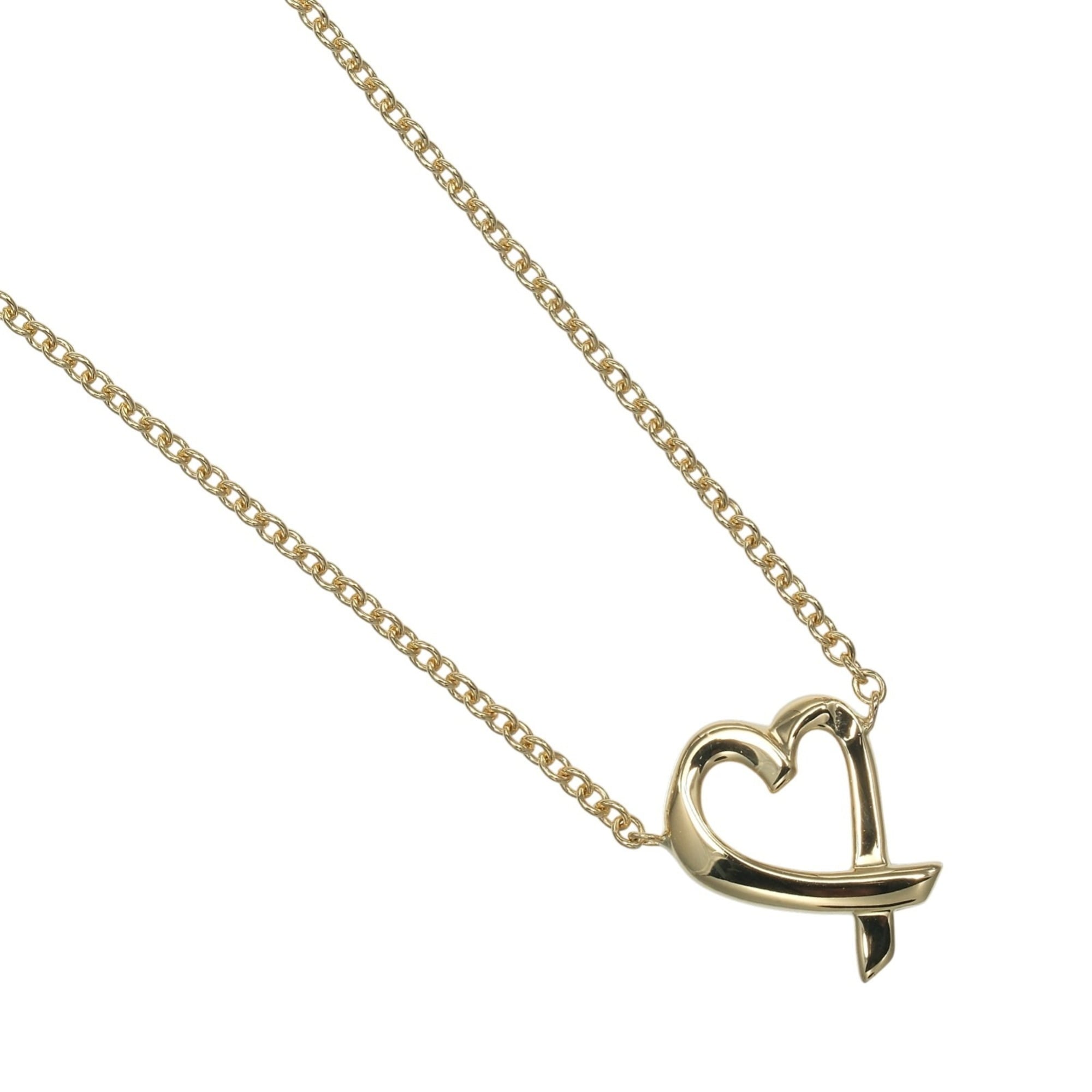 Tiffany & Co. Loving Heart Necklace, 18K Yellow Gold, Approx. 2.24g.