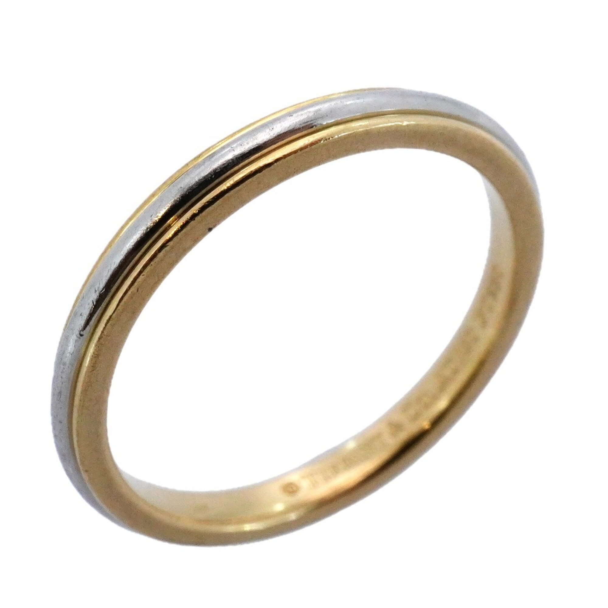 Tiffany & Co. Lucida Ring, 18K Yellow Gold (KYG), Platinum (Pt950), Size 6.5, Women\'s