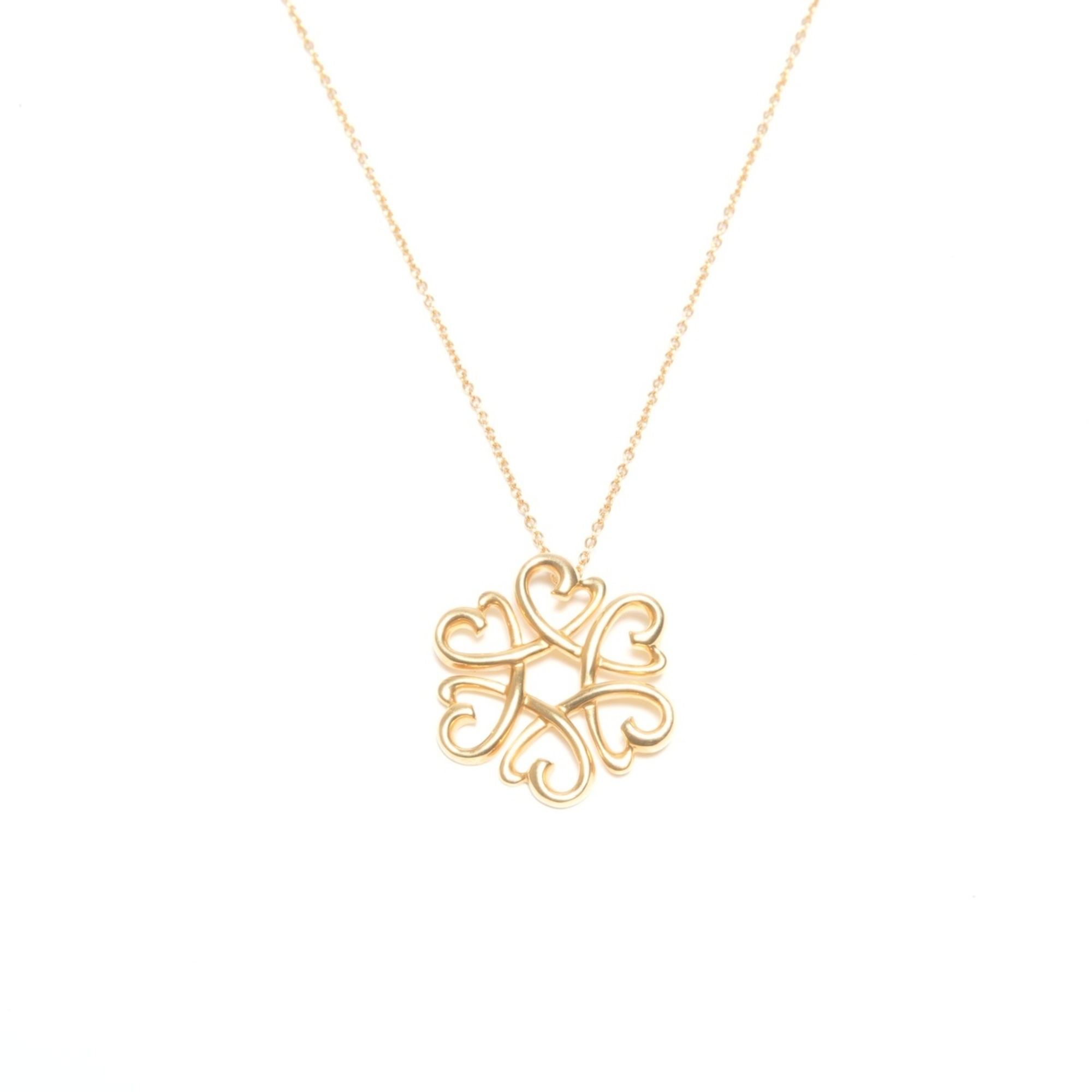 Tiffany & Co. Loving Heart Medallion 750 Gold Necklace WS24586