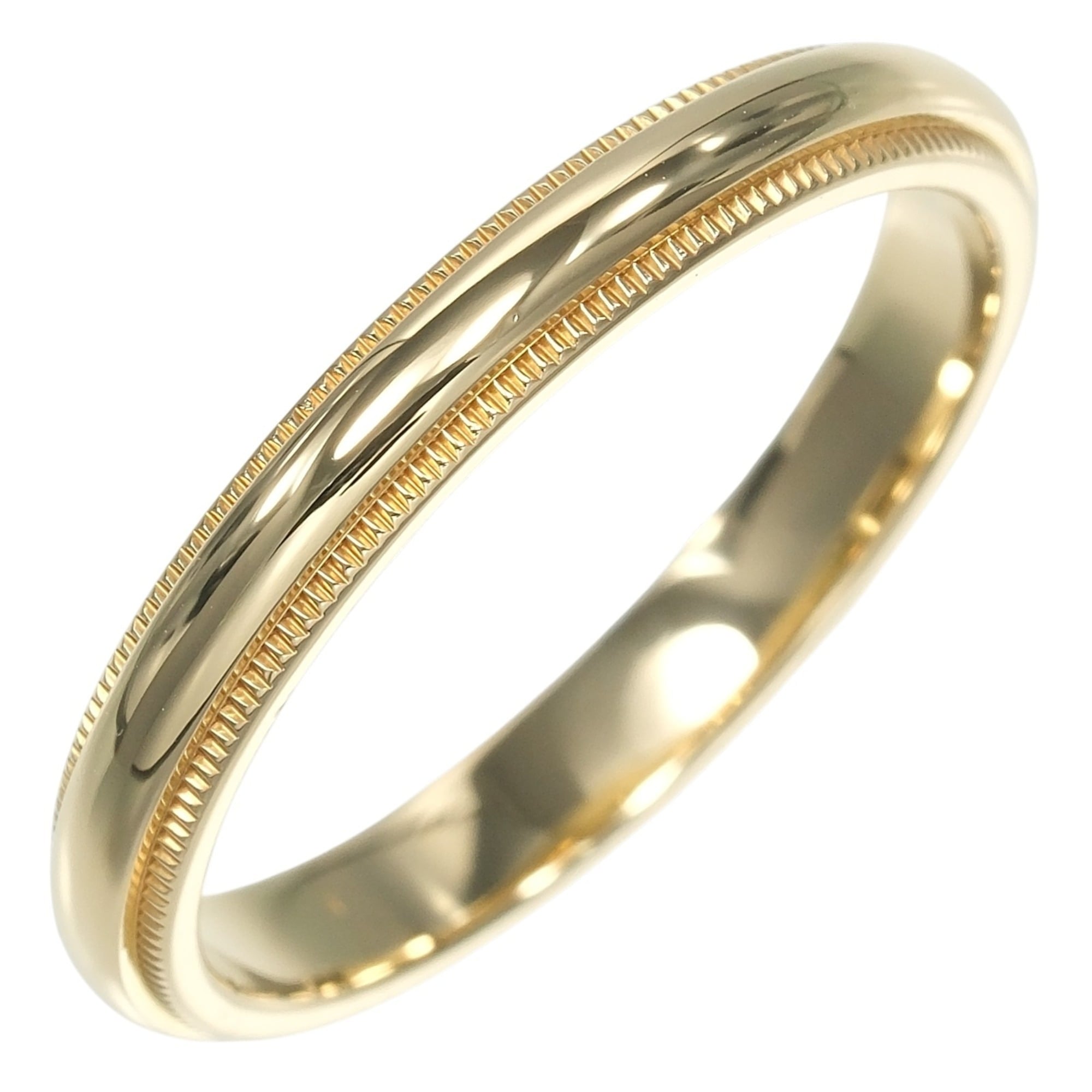 Tiffany & Co. Together Milgrain Ring, Size 17, 3mm Band, 18K Yellow Gold, Approx. 4.18g.