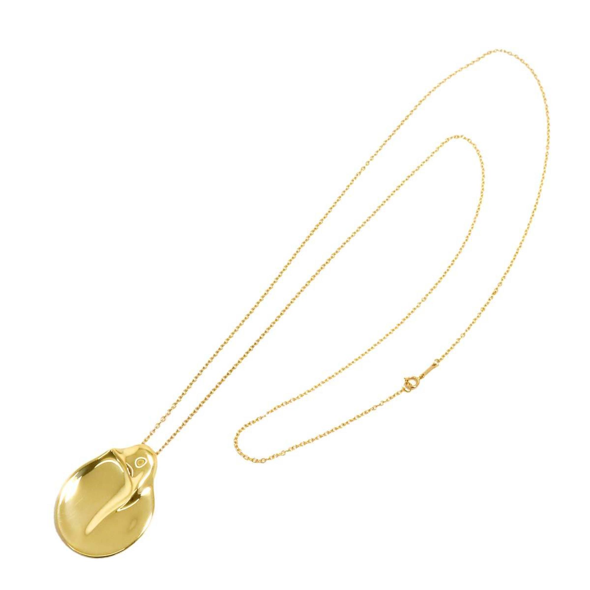 Tiffany & Co. Madonna Long Necklace, 77cm, 18K Yellow Gold (750 Beans Necklace)