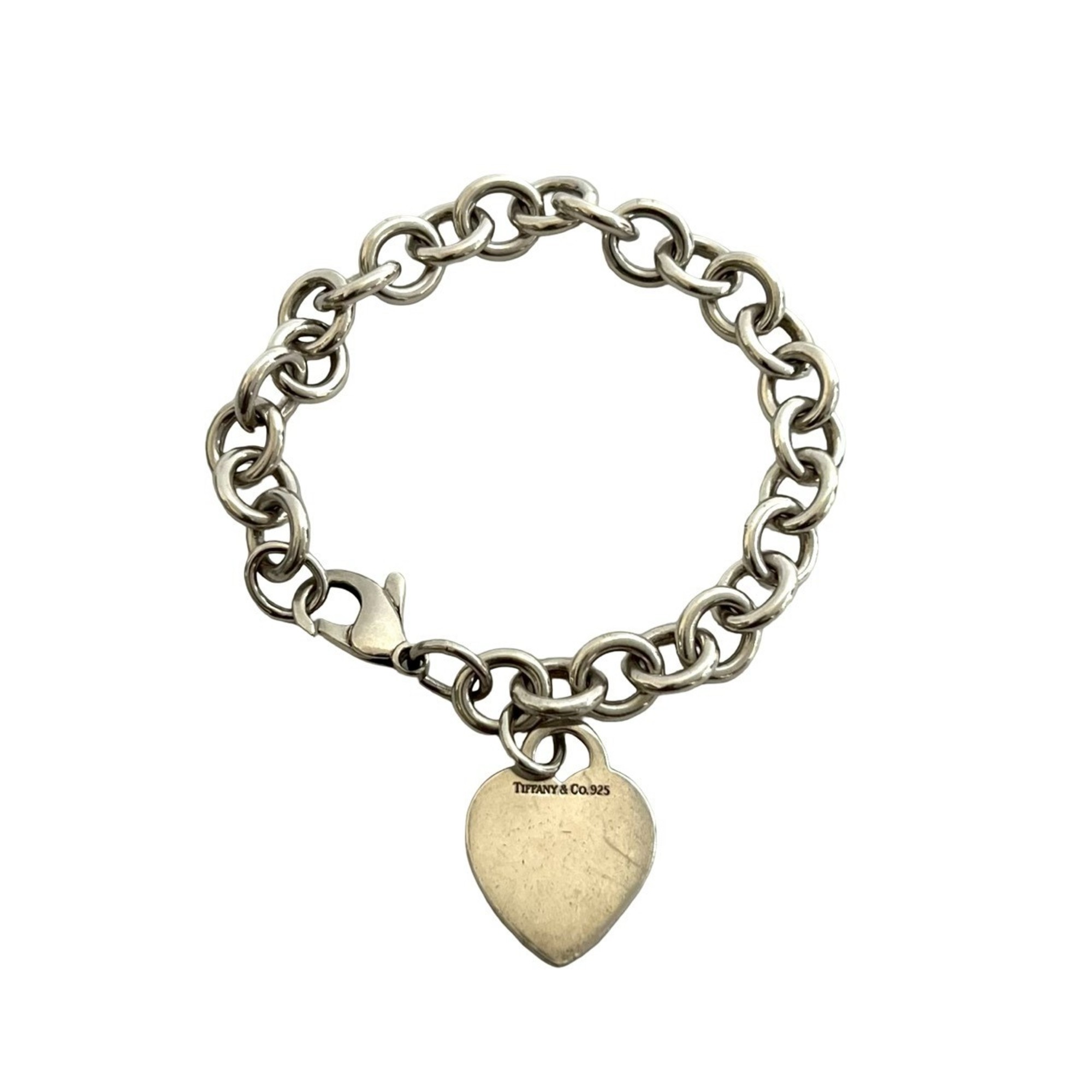 TIFFANY&Co. Tiffany Heart Tag Bracelet, Sterling Silver 925, Chain, Item No. 23271