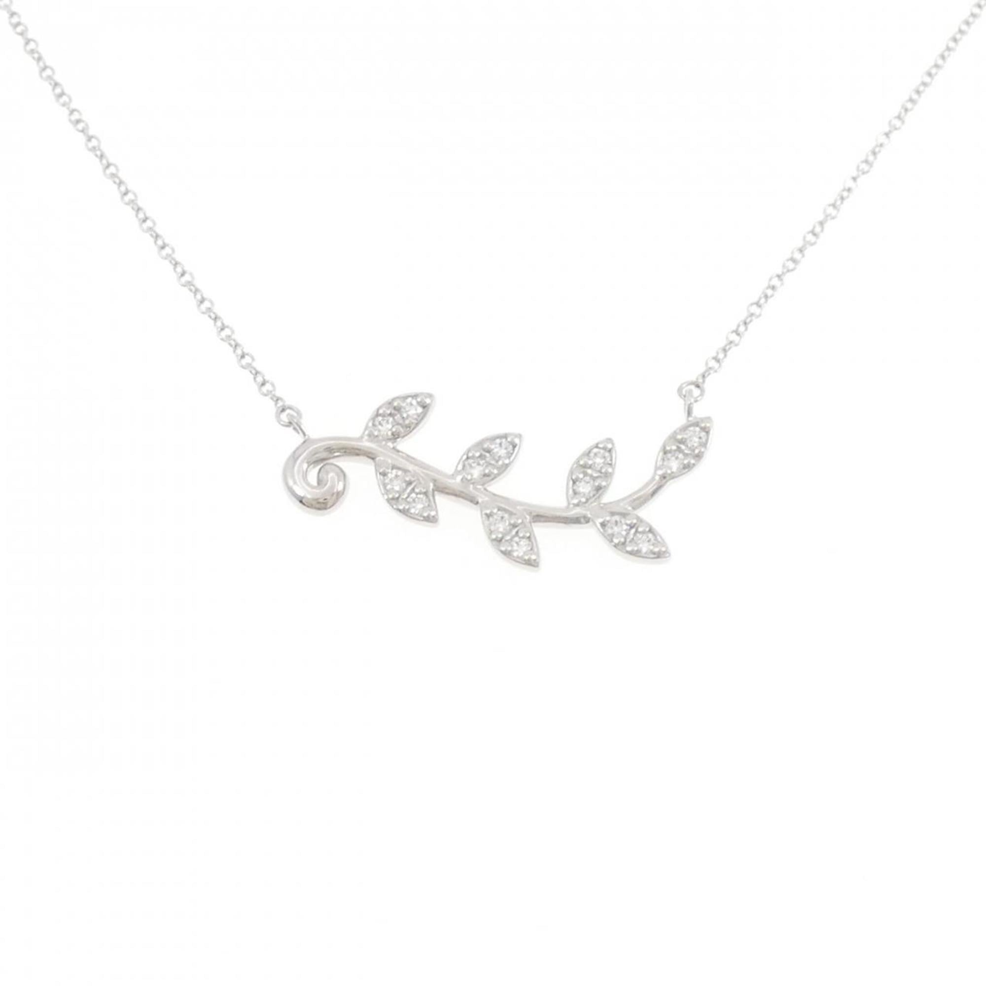 Tiffany Olive Leaf Necklace