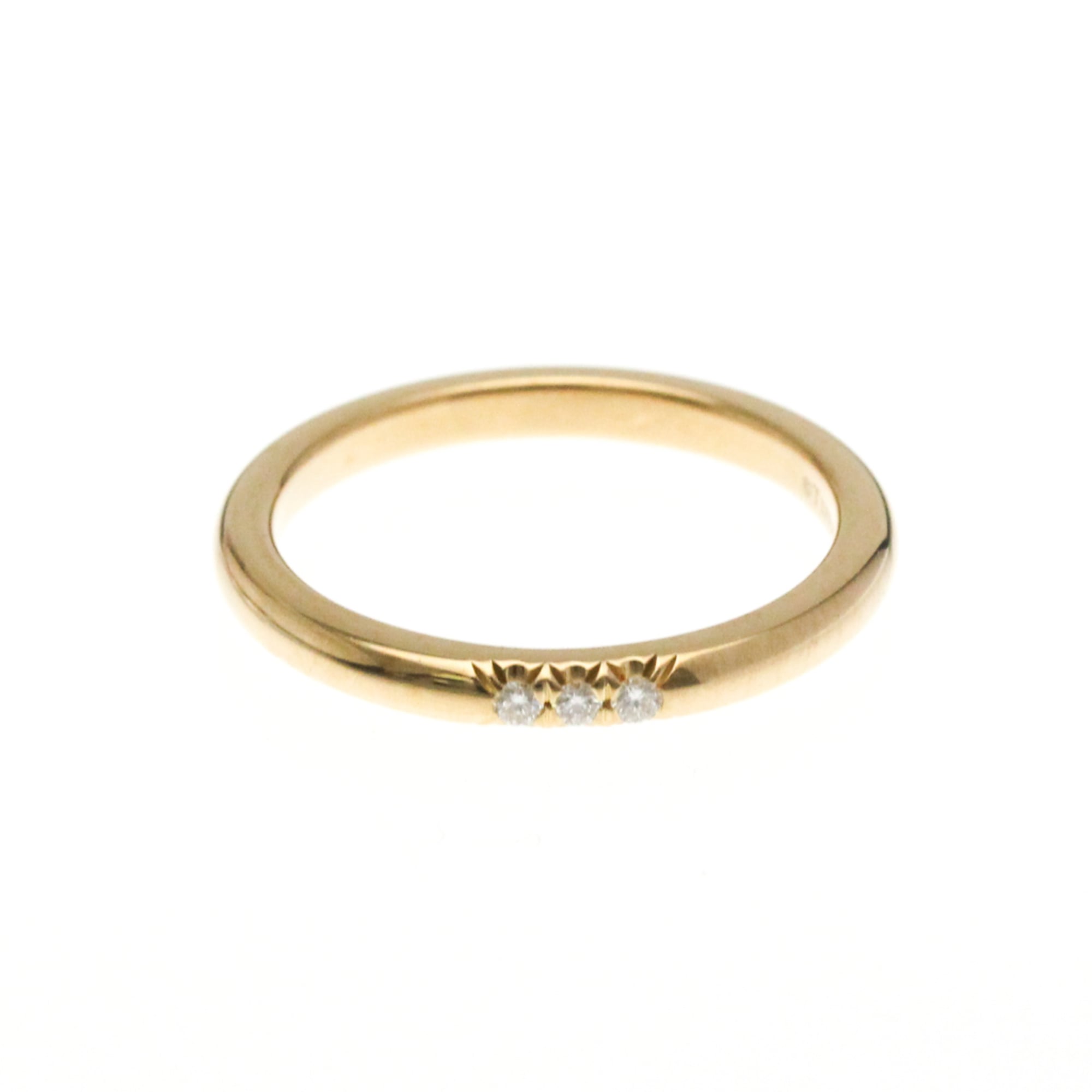 Tiffany Forever Ring 3P Diamond Pink Gold (18K) Fashion Diamond Band Ring Pink Gold