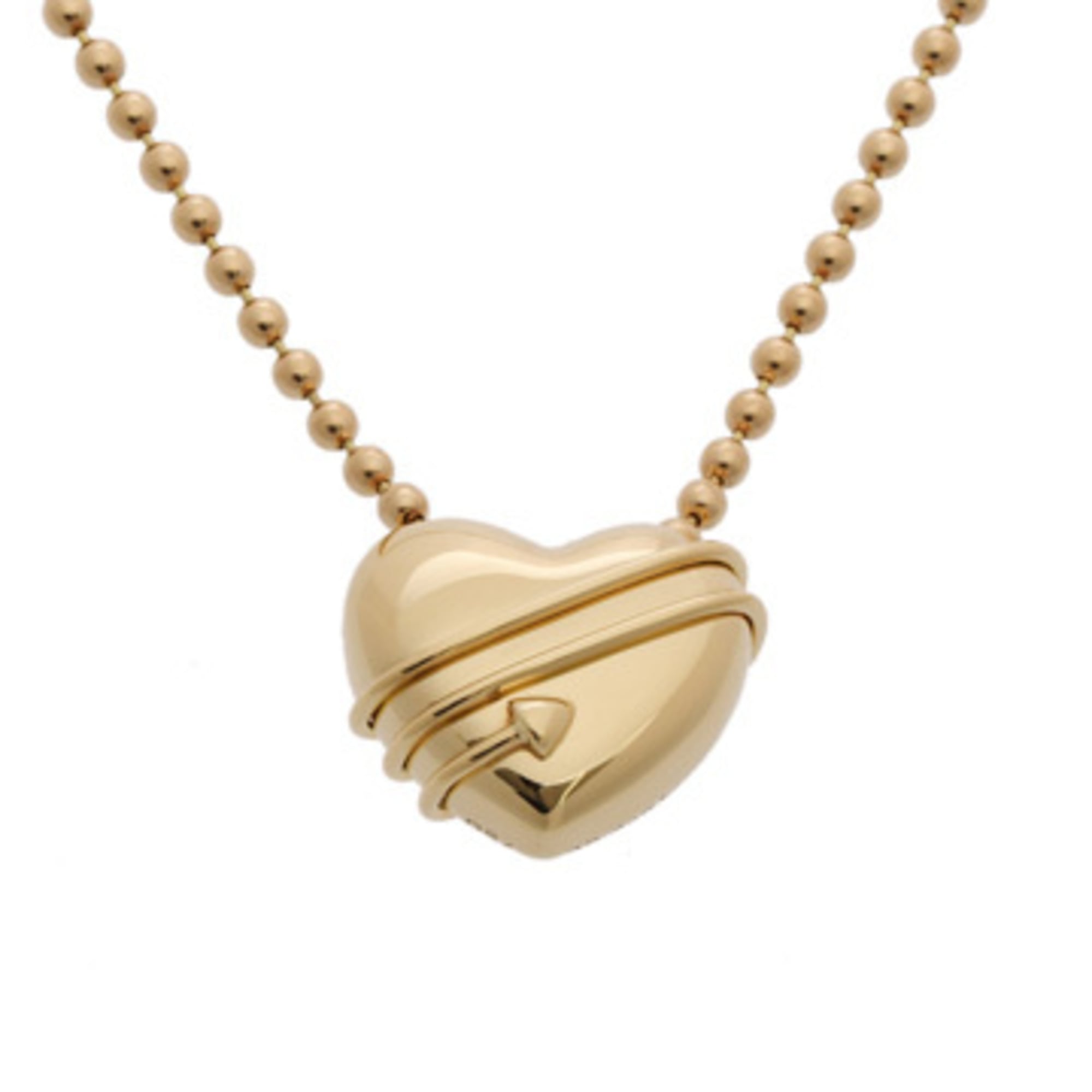TIFFANY&Co. Tiffany Heart & Arrow Women\'s 18K Yellow Gold (YG) Necklace, Grade A, Used, Ginzo