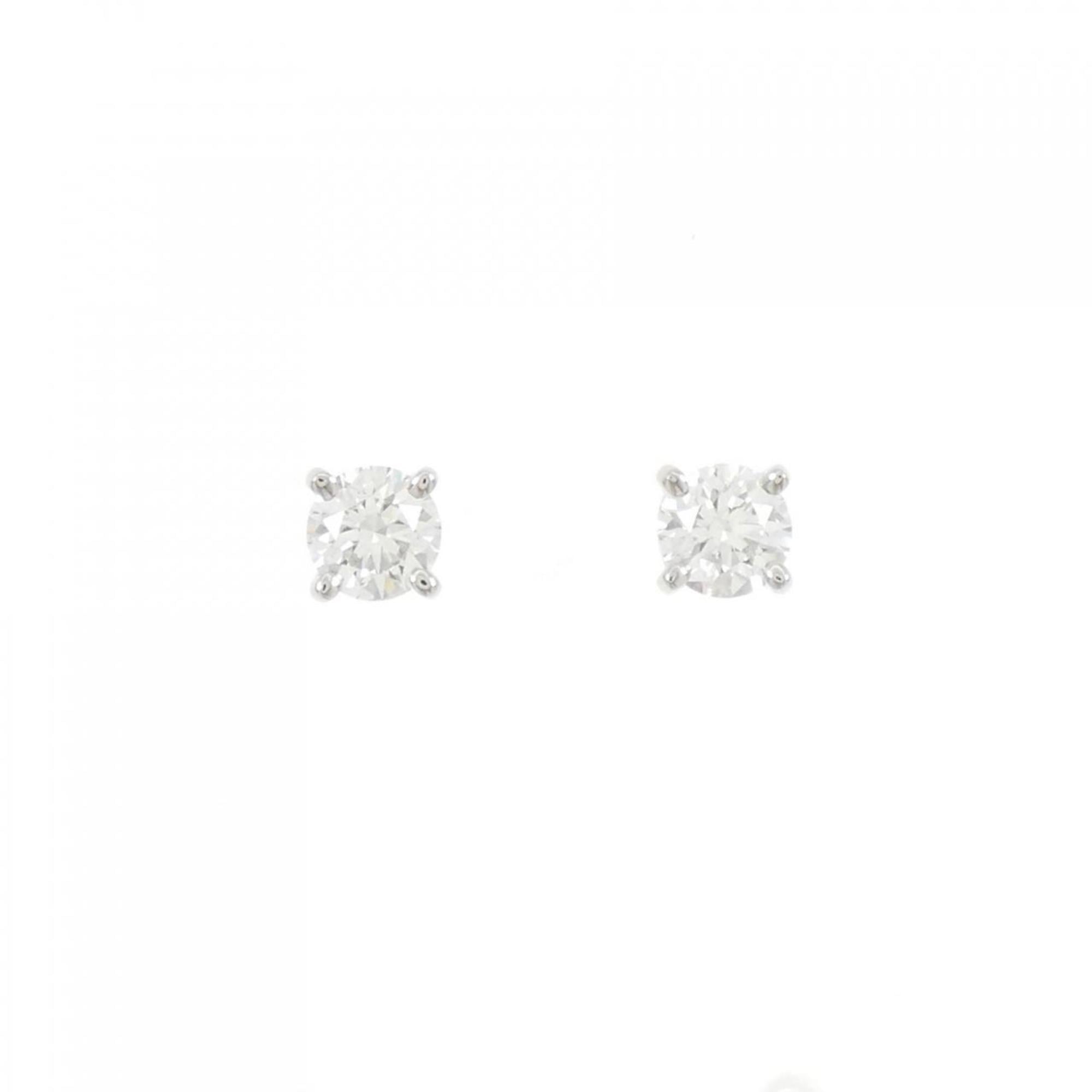 Tiffany Solitaire Earrings 0.51CT 0.52CT I VVS2 EXT
