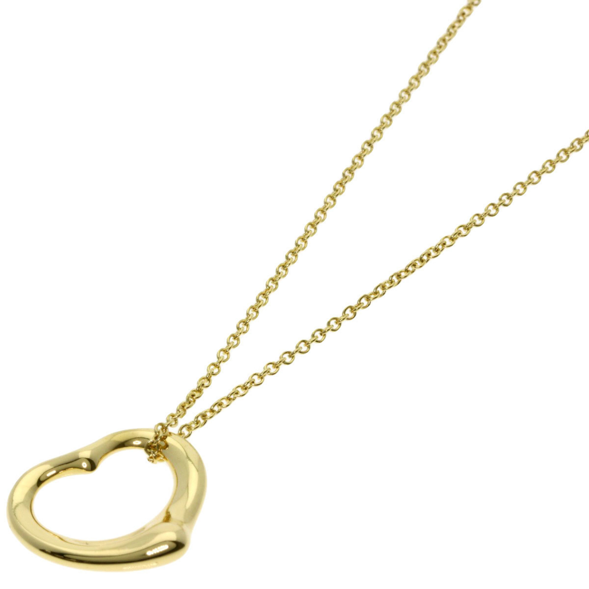 Tiffany & Co. Open Heart Necklace, 18K Yellow Gold, Women\'s.