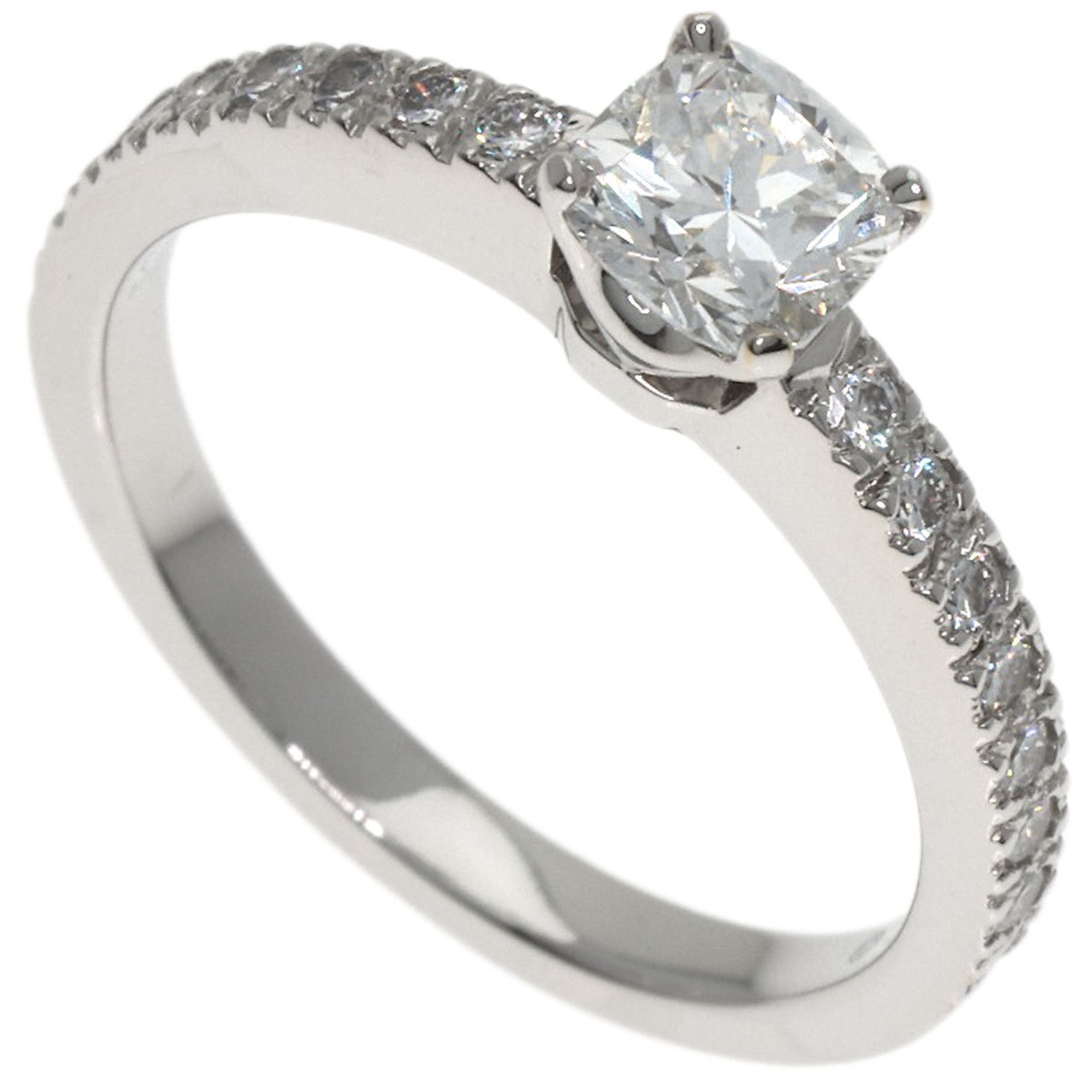 Tiffany & Co. Solitaire Diamond Ring in Platinum PT950 for Women.