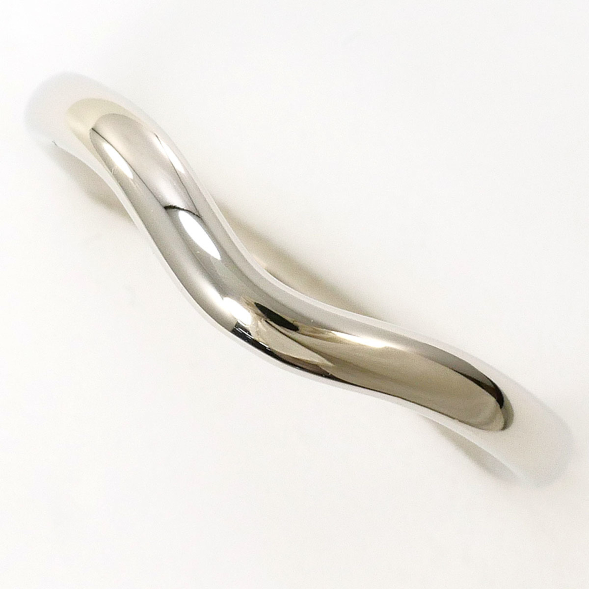 Tiffany & Co. Curved Band PT950 Platinum Ring, Total Weight 3.1g, Jewelry, Free Shipping, Like New,