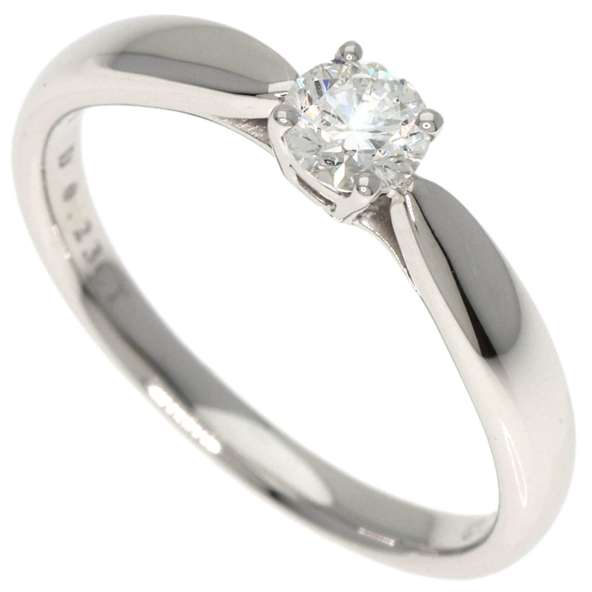 Tiffany & Co. Harmony Solitaire Diamond Ring, Platinum PT950, Women\'s.