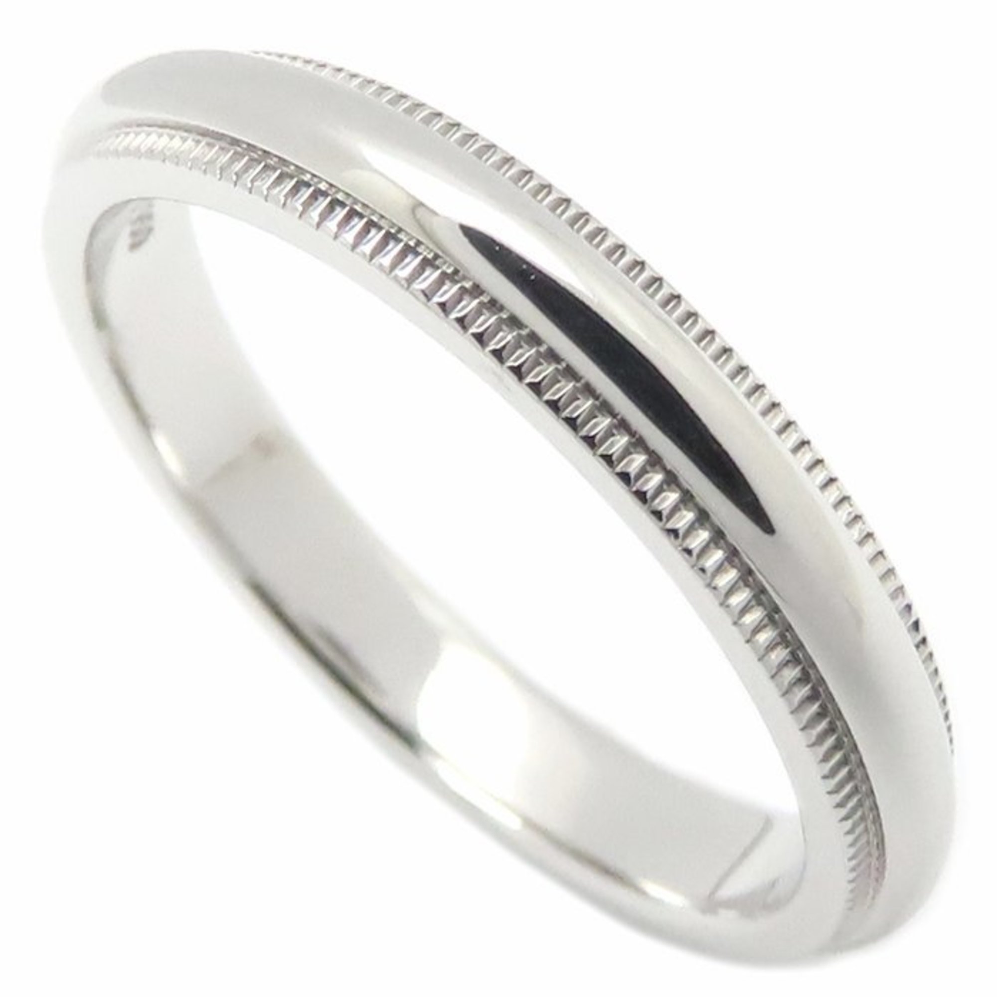 TIFFANY & Co. Tiffany Milgrain Ring, Pt950, Women\'s, 295151